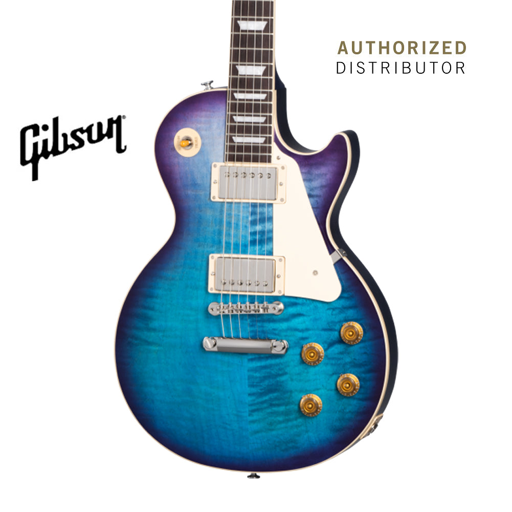 GIBSON LES PAUL STANDARD 50S FIGURED TOP ELECTRIC GUITAR - BLUEBERRY