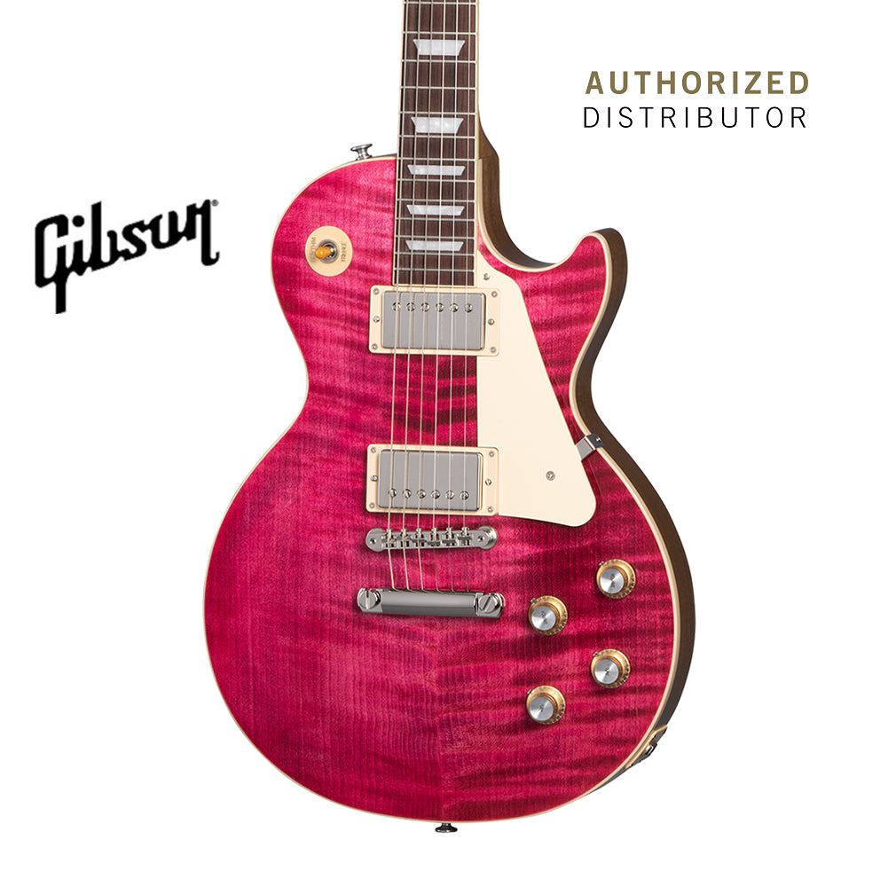 GIBSON LES PAUL STANDARD 60S FIGURED TOP ELECTRIC GUITAR - TRANS FUCHSIA