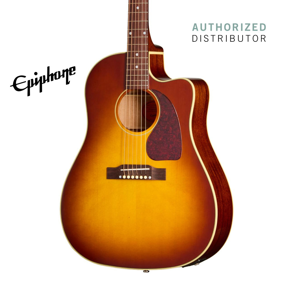 Epiphone Inspired by Gibson J-45 Standard EC Acoustic-electric Guitar - Honeyburst