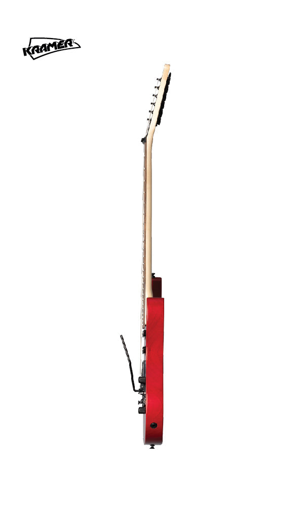 Kramer Striker Figured HSS Electric Guitar, Floyd Rose - Transparent Red