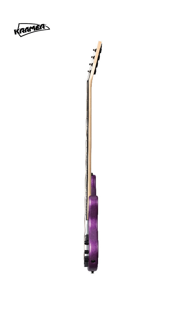 Kramer Disciple D-1 Bass Guitar - Thundercracker Purple Metalic