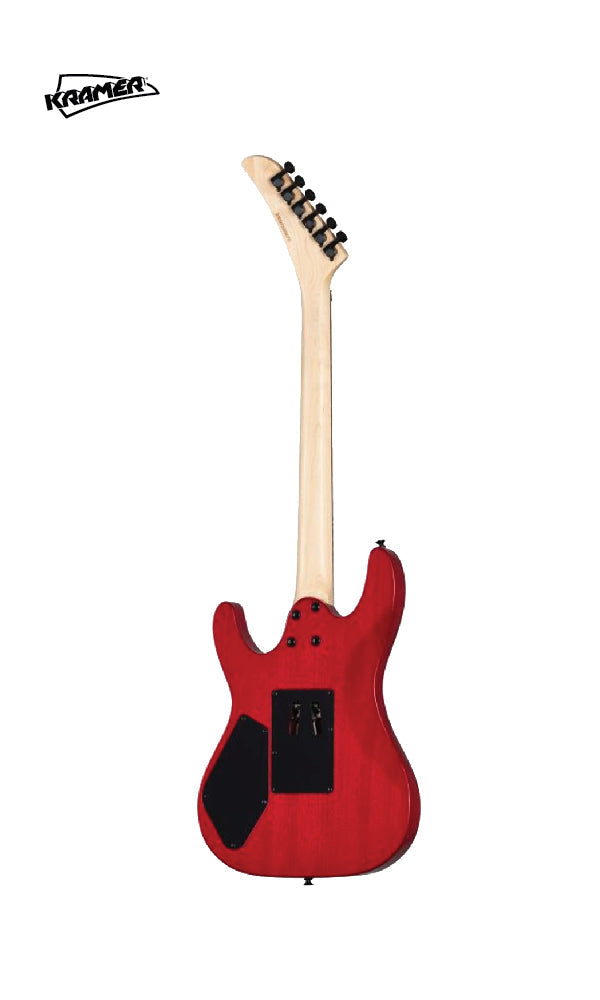 Kramer Striker Figured HSS Electric Guitar, Floyd Rose - Transparent Red