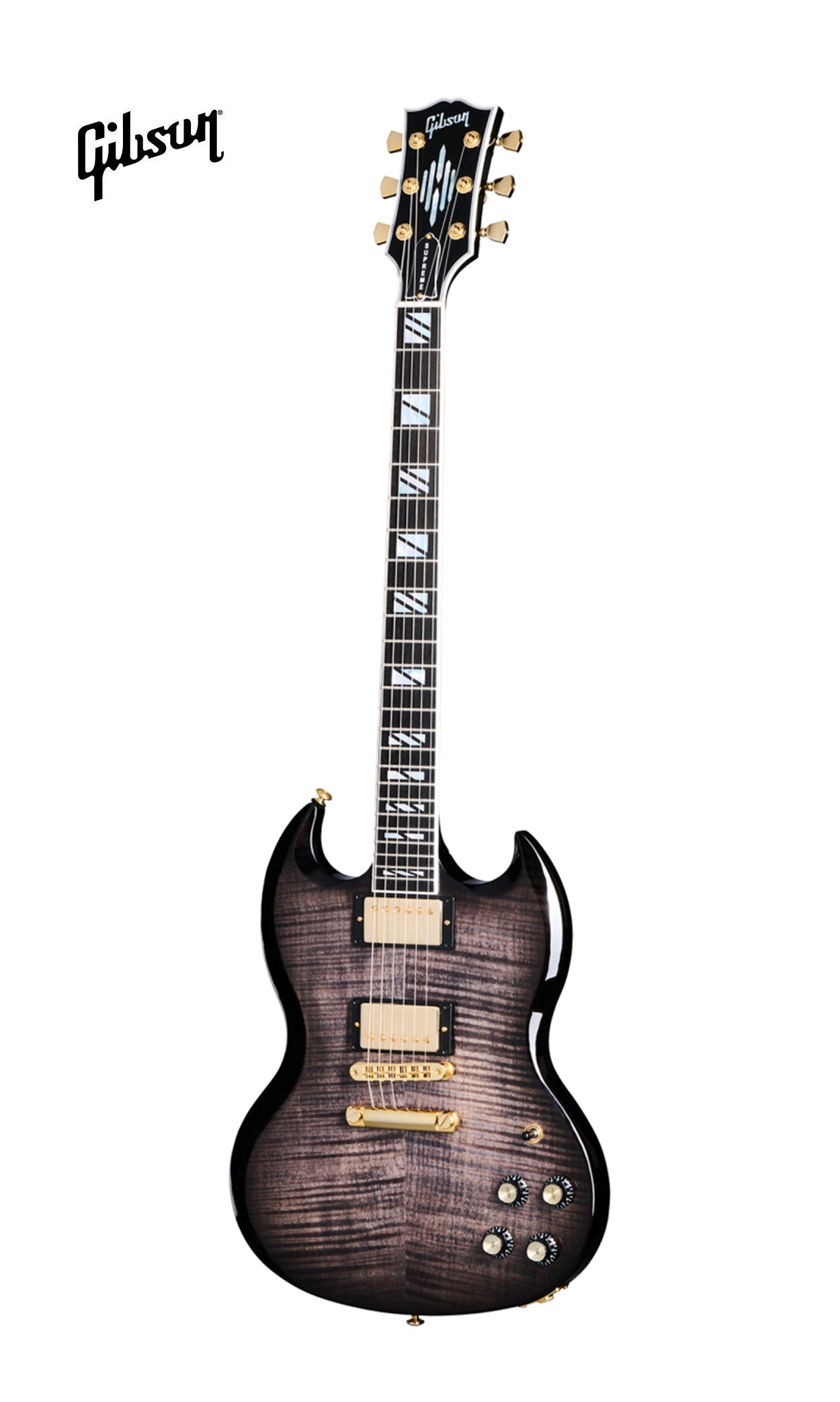 GIBSON SG SUPREME ELECTRIC GUITAR - TRANSLUCENT EBONY BURST