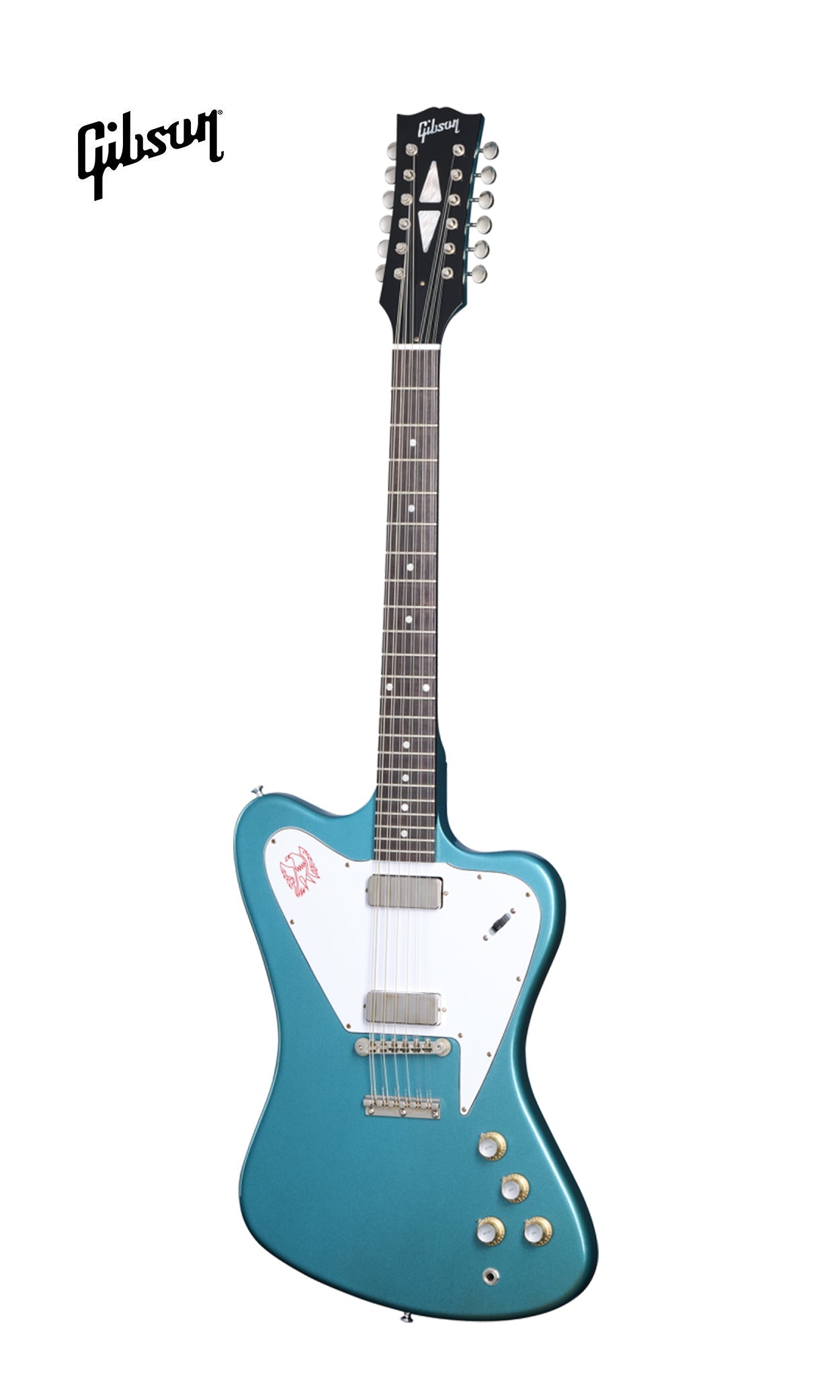 GIBSON CUSTOM 1965 NON-REVERSE FIREBIRD V 12-STRING ELECTRIC GUITAR - AQUA MIST