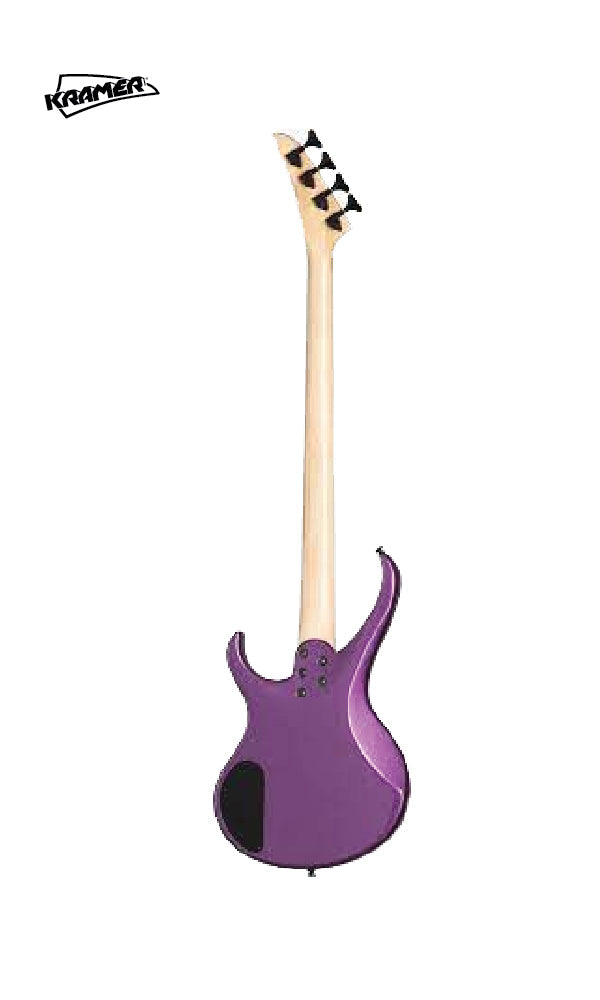 Kramer Disciple D-1 Bass Guitar - Thundercracker Purple Metalic
