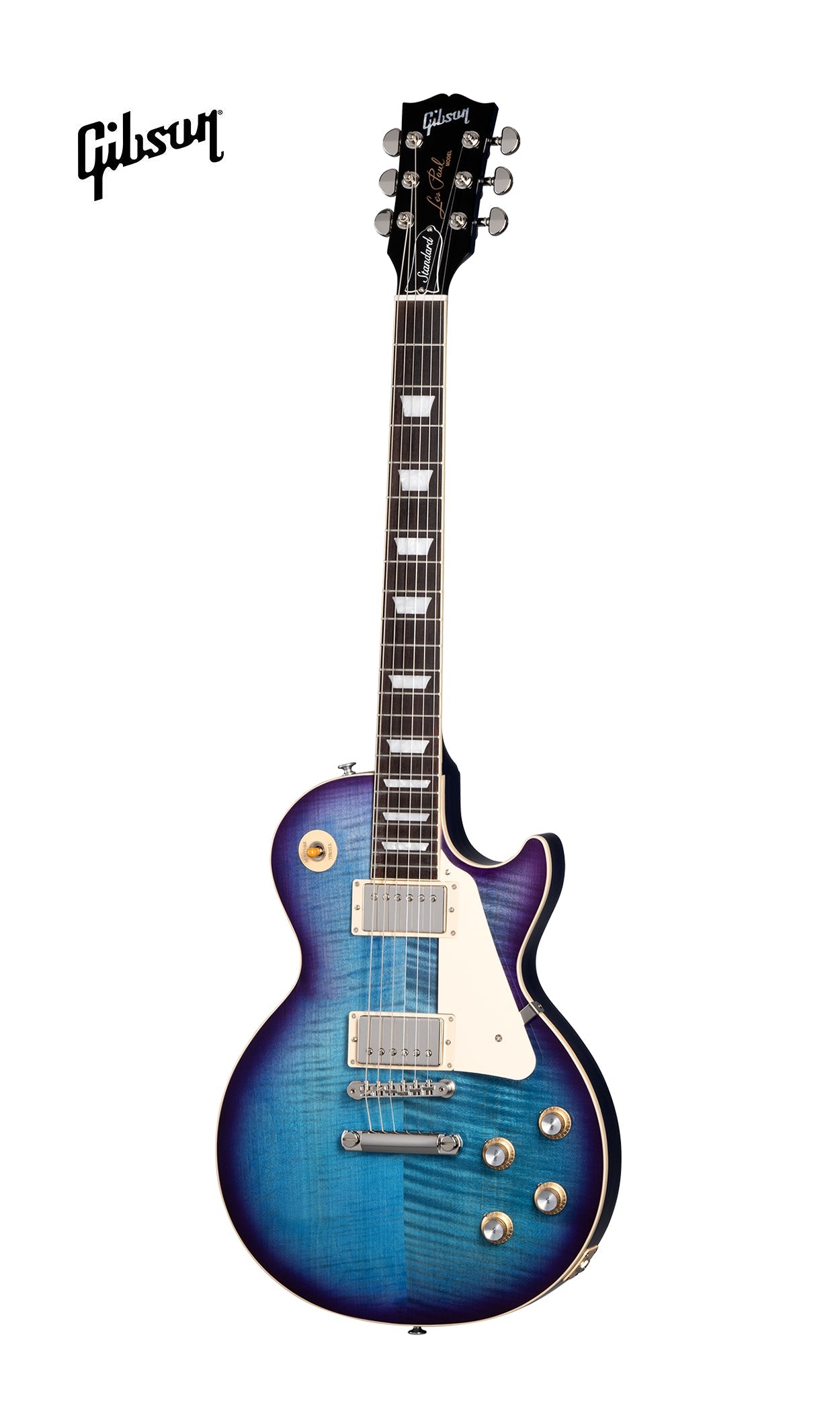 GIBSON LES PAUL STANDARD 60S FIGURED TOP ELECTRIC GUITAR - BLUEBERRY BURST
