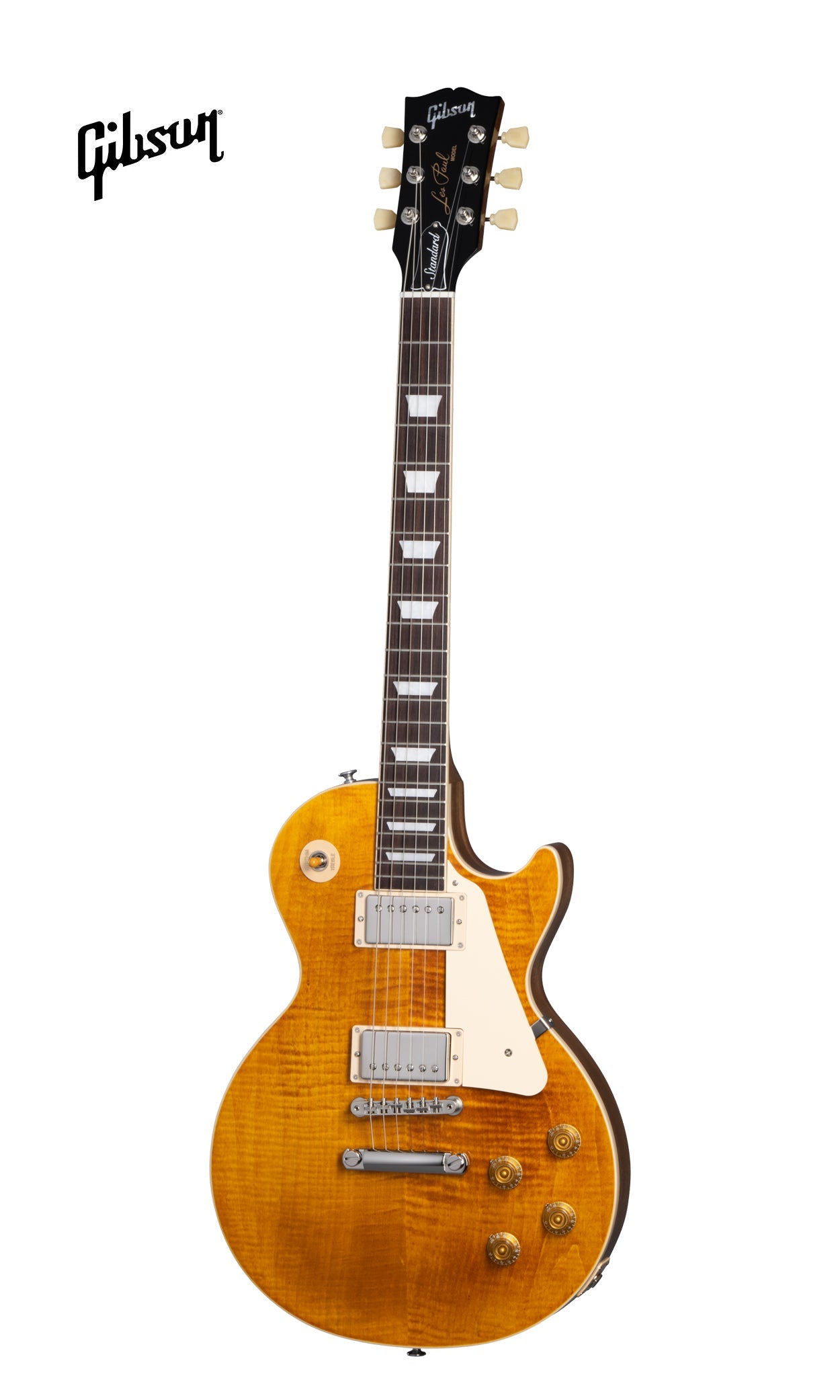 GIBSON LES PAUL STANDARD 50S FIGURED TOP ELECTRIC GUITAR - HONEY AMBER