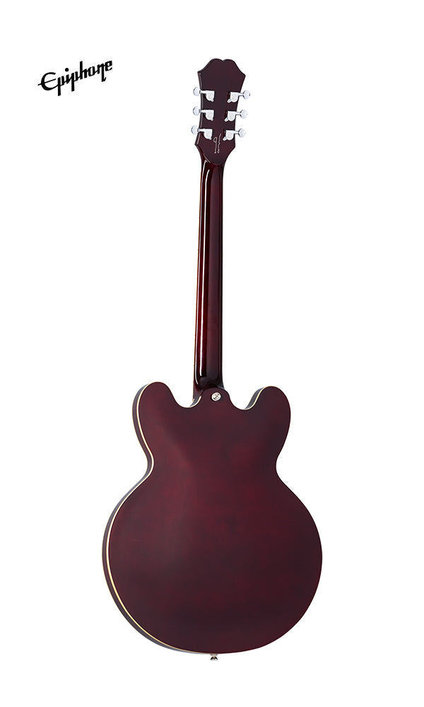 Epiphone Noel Gallagher Riviera Semi-hollow Left-handed Electric Guitar, Case Included - Dark Red Wine