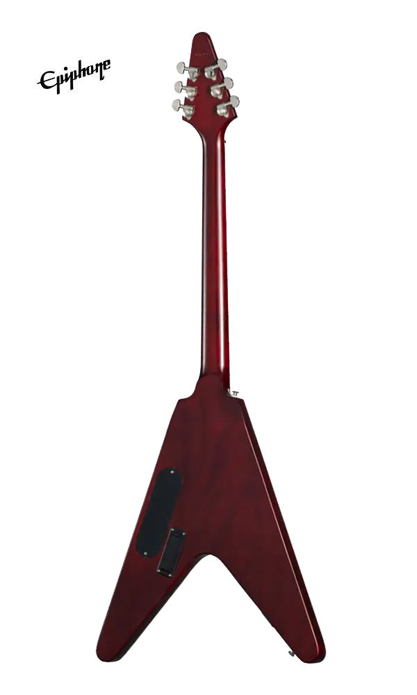 Epiphone Flying V Prophecy Left-Handed Electric Guitar with Premium Gig Bag - Aged Bengal Tiger