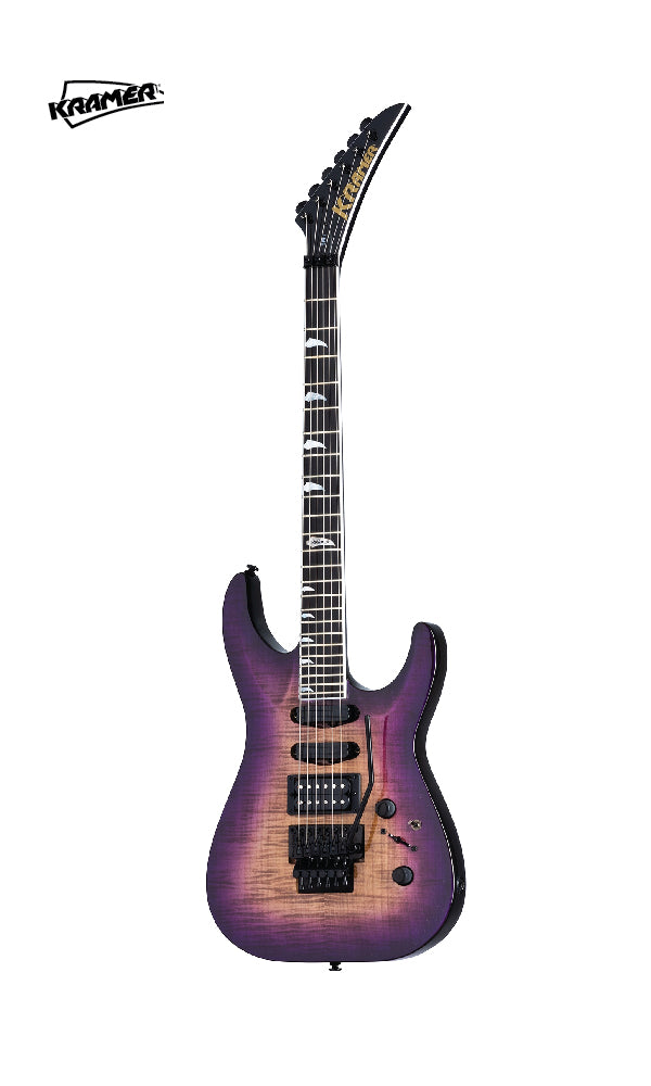 Kramer SM-1 Figured Electric Guitar - Royal Purple Perimeter