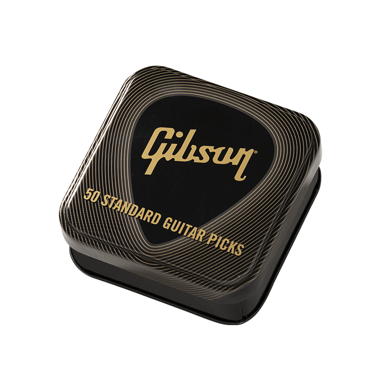 GIBSON ACCESSORIES STANDARD THIN PICK TIN, 50 PCS (APRGG50-74T)