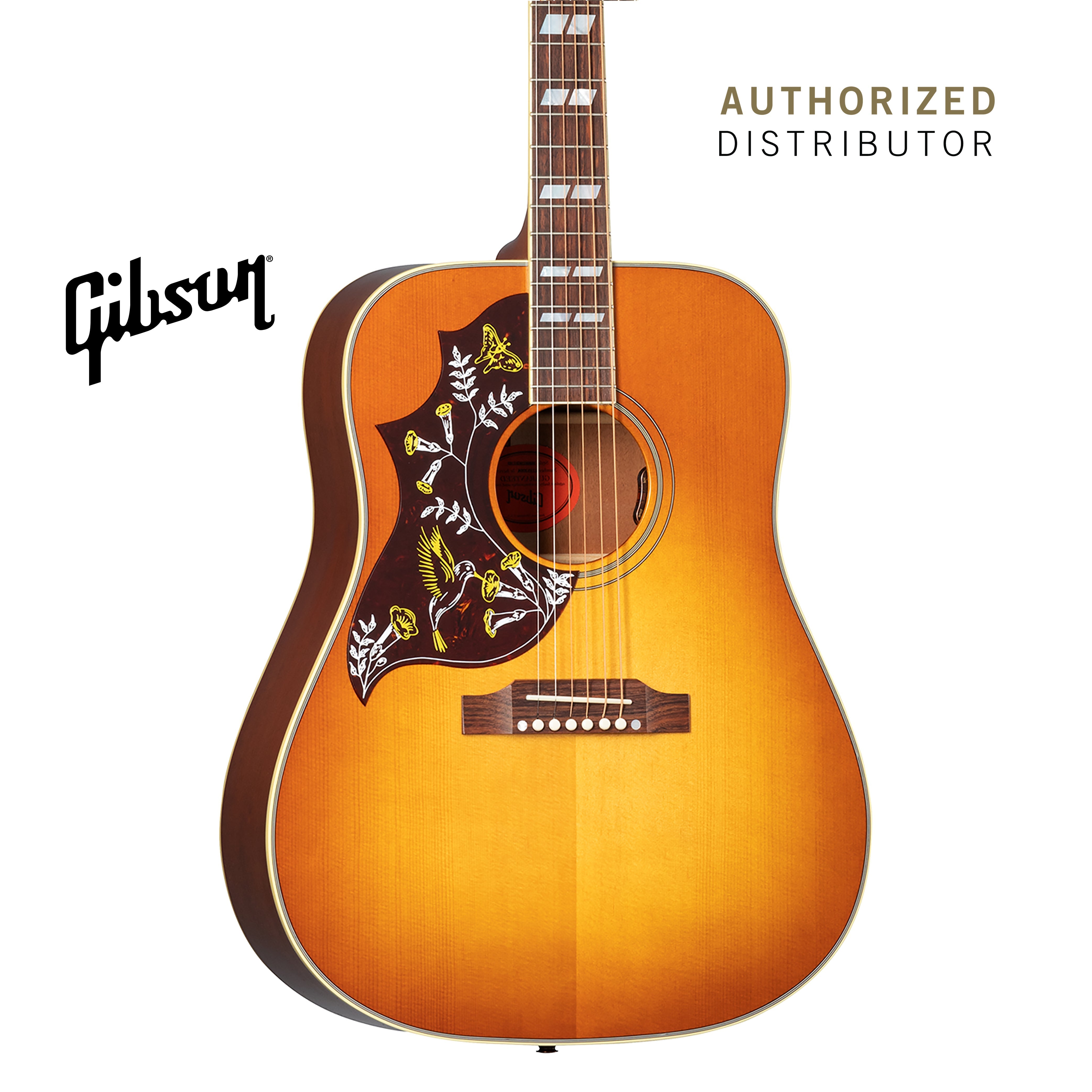 GIBSON HUMMINGBIRD ORIGINAL LEFT-HANDED ACOUSTIC-ELECTRIC GUITAR - HERITAGE CHERRY SUNBURST
