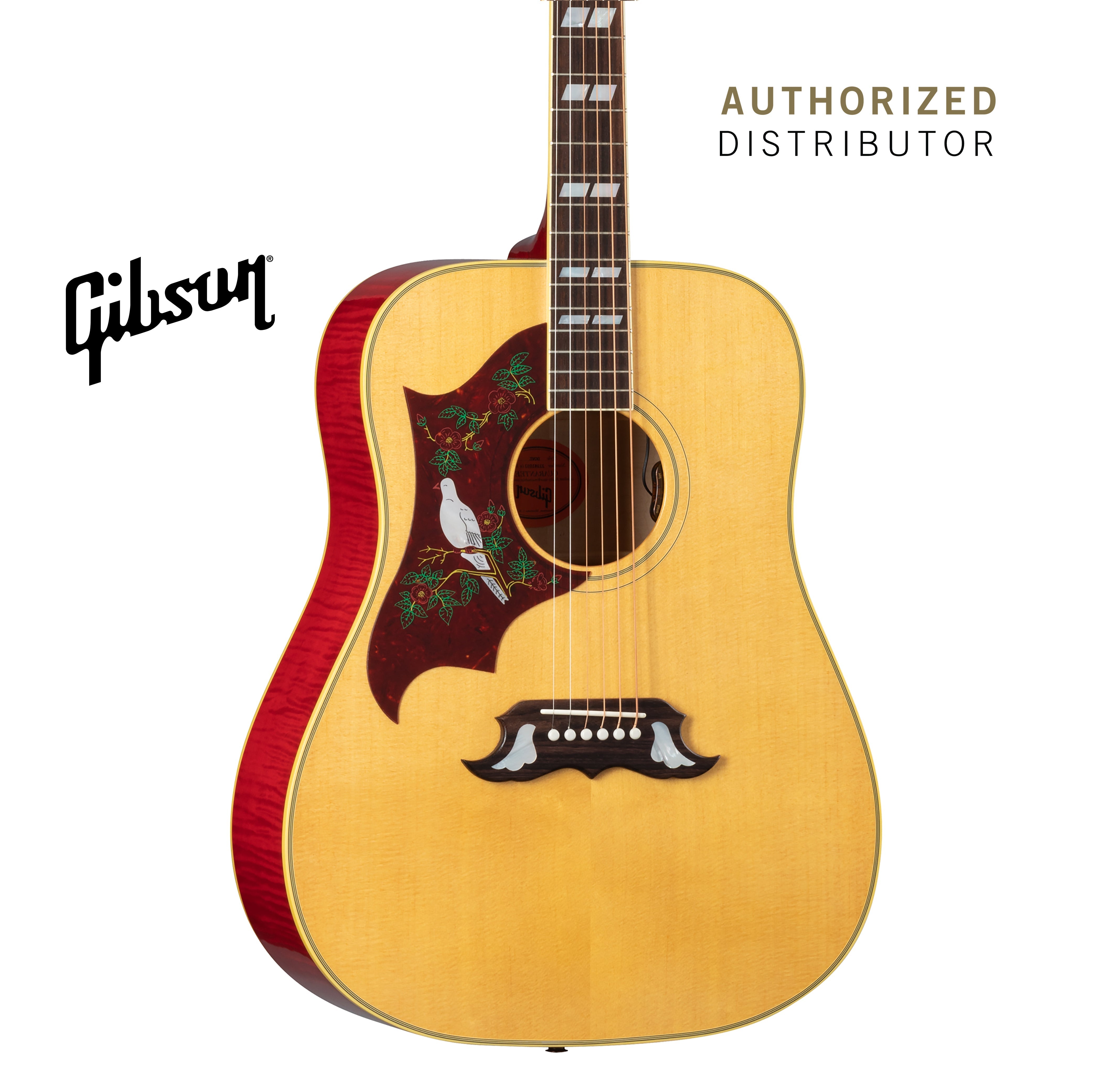 GIBSON DOVE ORIGINAL LEFT-HANDED ACOUSTIC-ELECTRIC GUITAR - ANTIQUE NATURAL