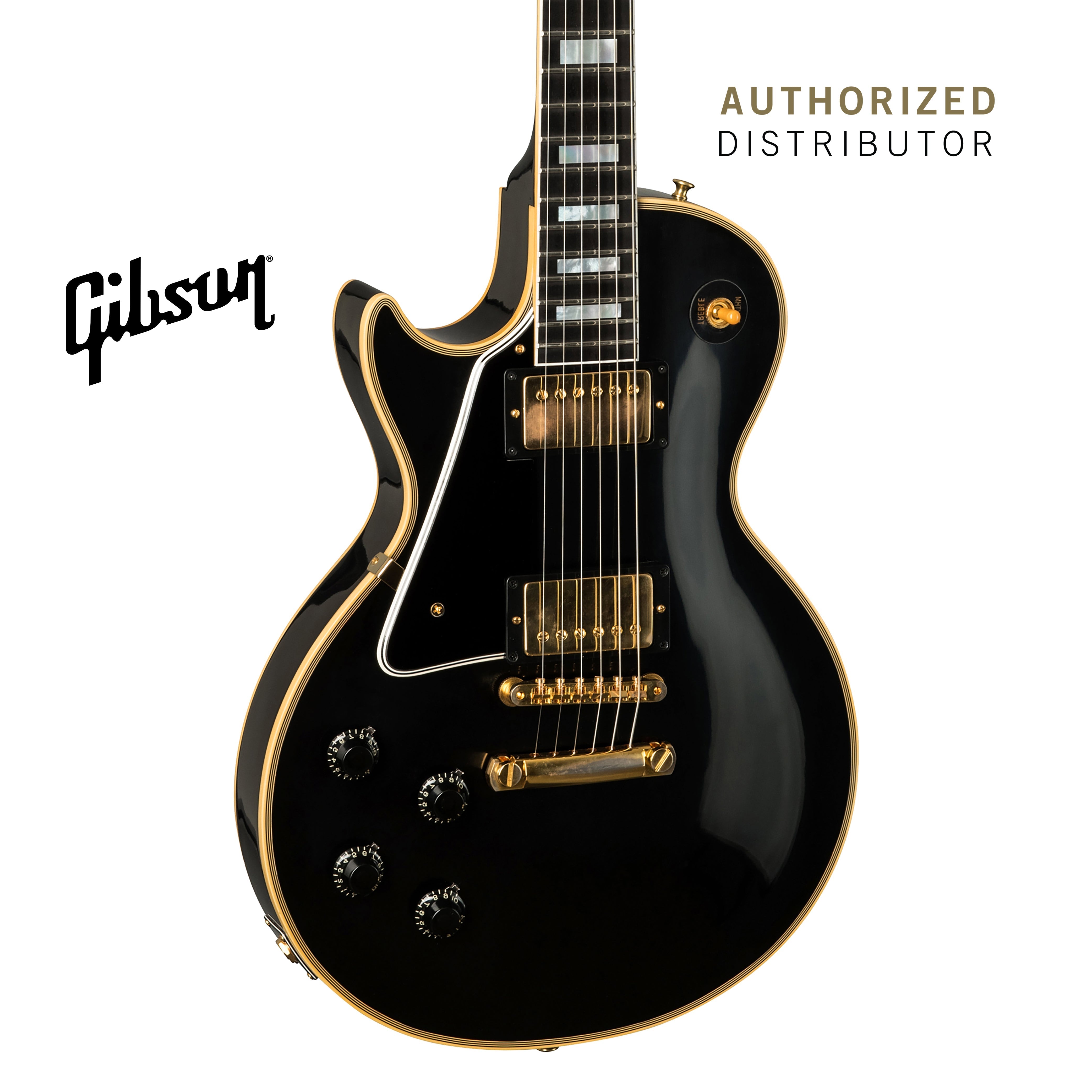 GIBSON 1957 LES PAUL CUSTOM REISSUE 2-PICKUP VOS LEFT-HANDED ELECTRIC GUITAR - EBONY