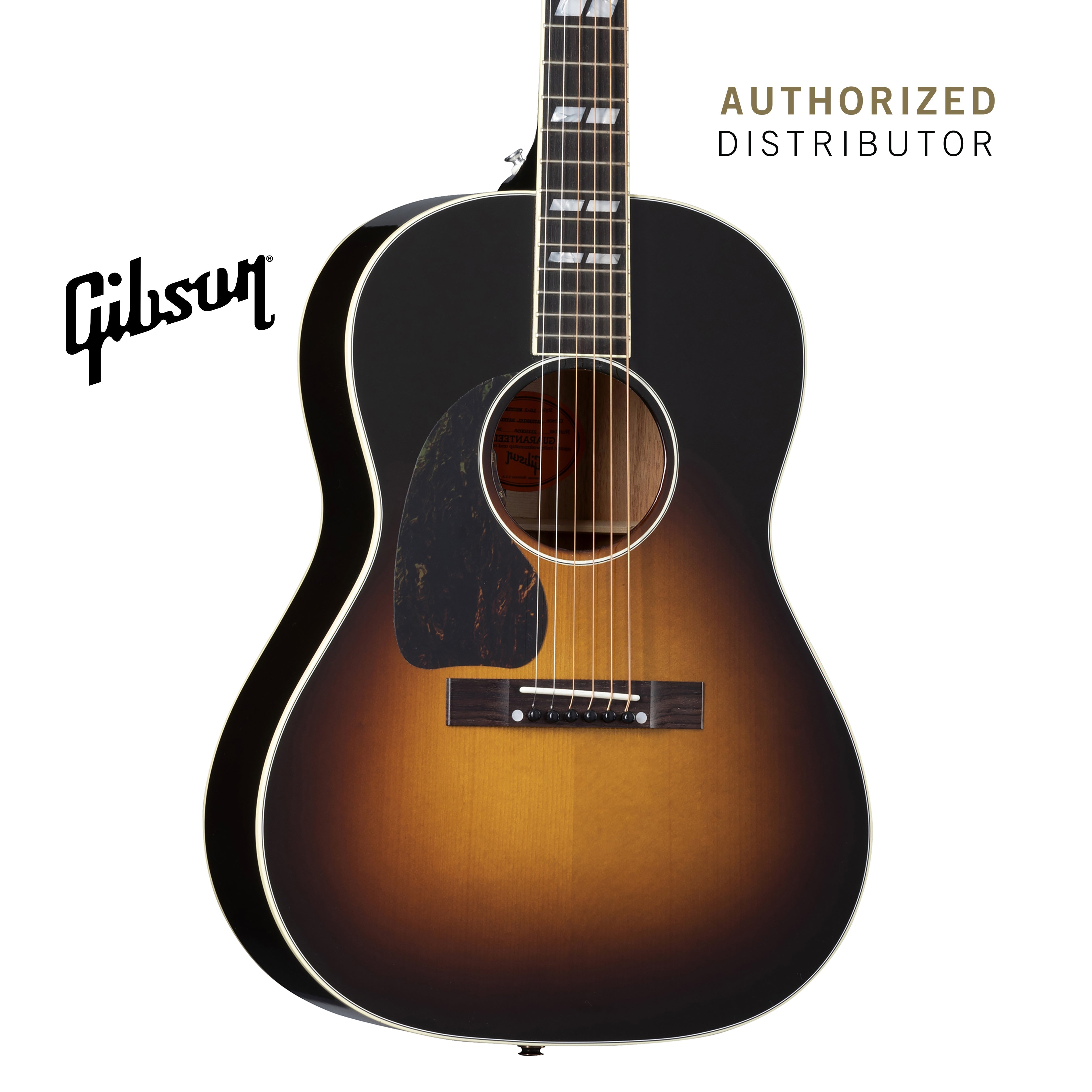 GIBSON NATHANIEL RATELIFF LG-2 LEFT-HANDED ACOUSTIC-ELECTRIC GUITAR - VINTAGE SUNBURST
