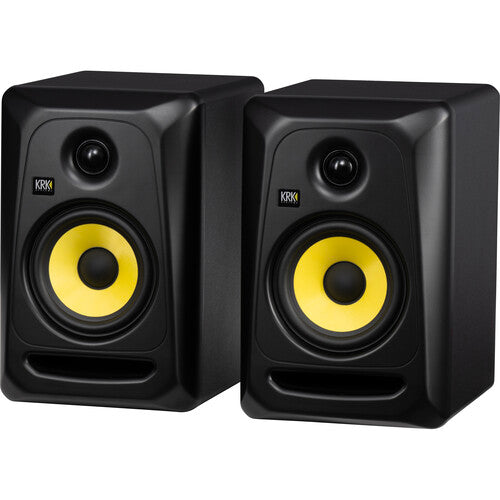 KRK Classic 5 5" Powered Studio Monitor Pack w/XLR cables and foam wedge pads - Pair (CL5G3PK1)