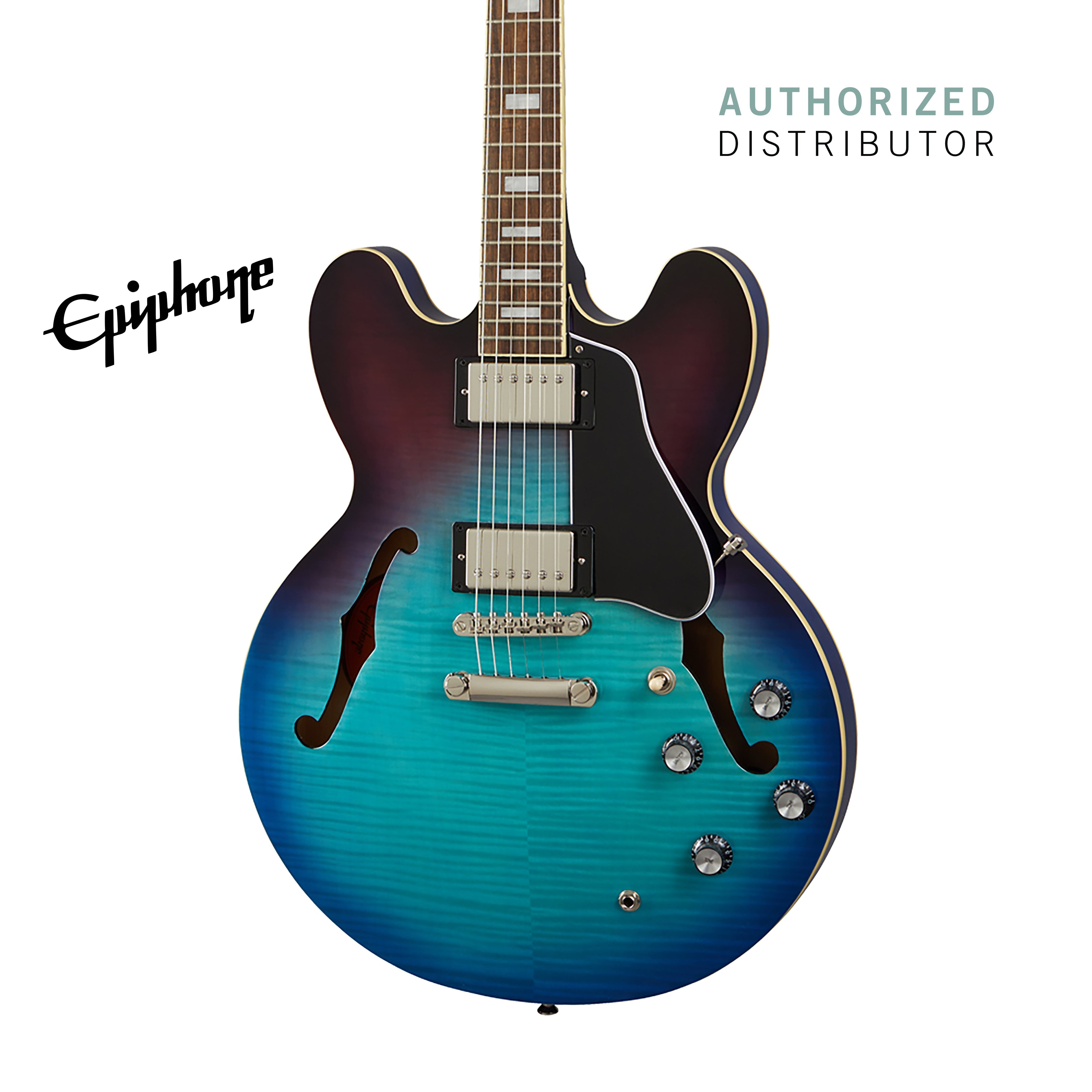 Epiphone ES-335 Figured Semi-Hollowbody Electric Guitar - Blueberry Burst