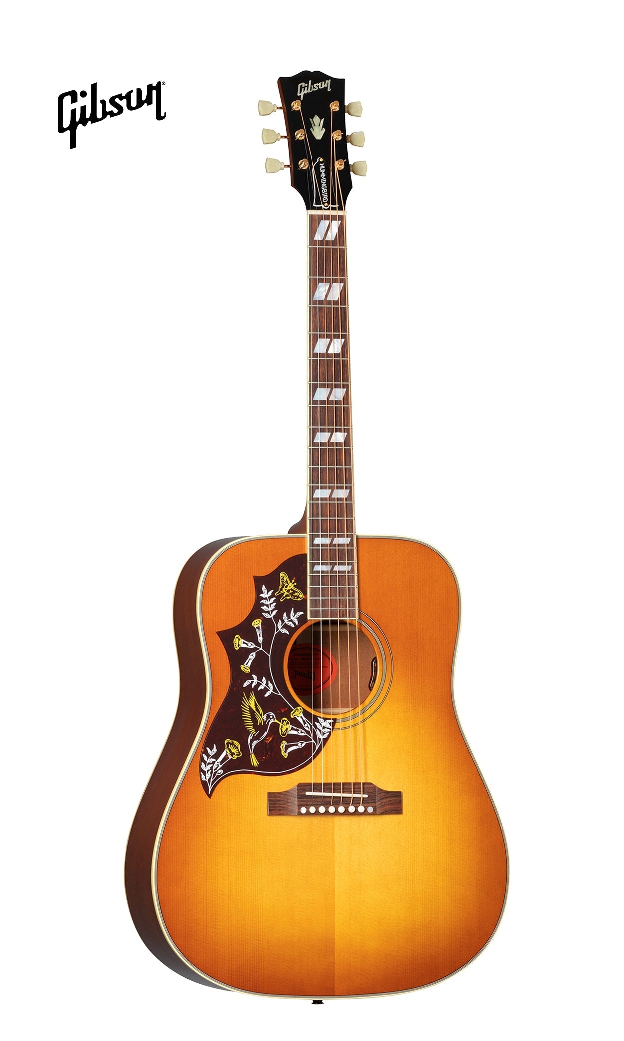 GIBSON HUMMINGBIRD ORIGINAL LEFT-HANDED ACOUSTIC-ELECTRIC GUITAR - HERITAGE CHERRY SUNBURST