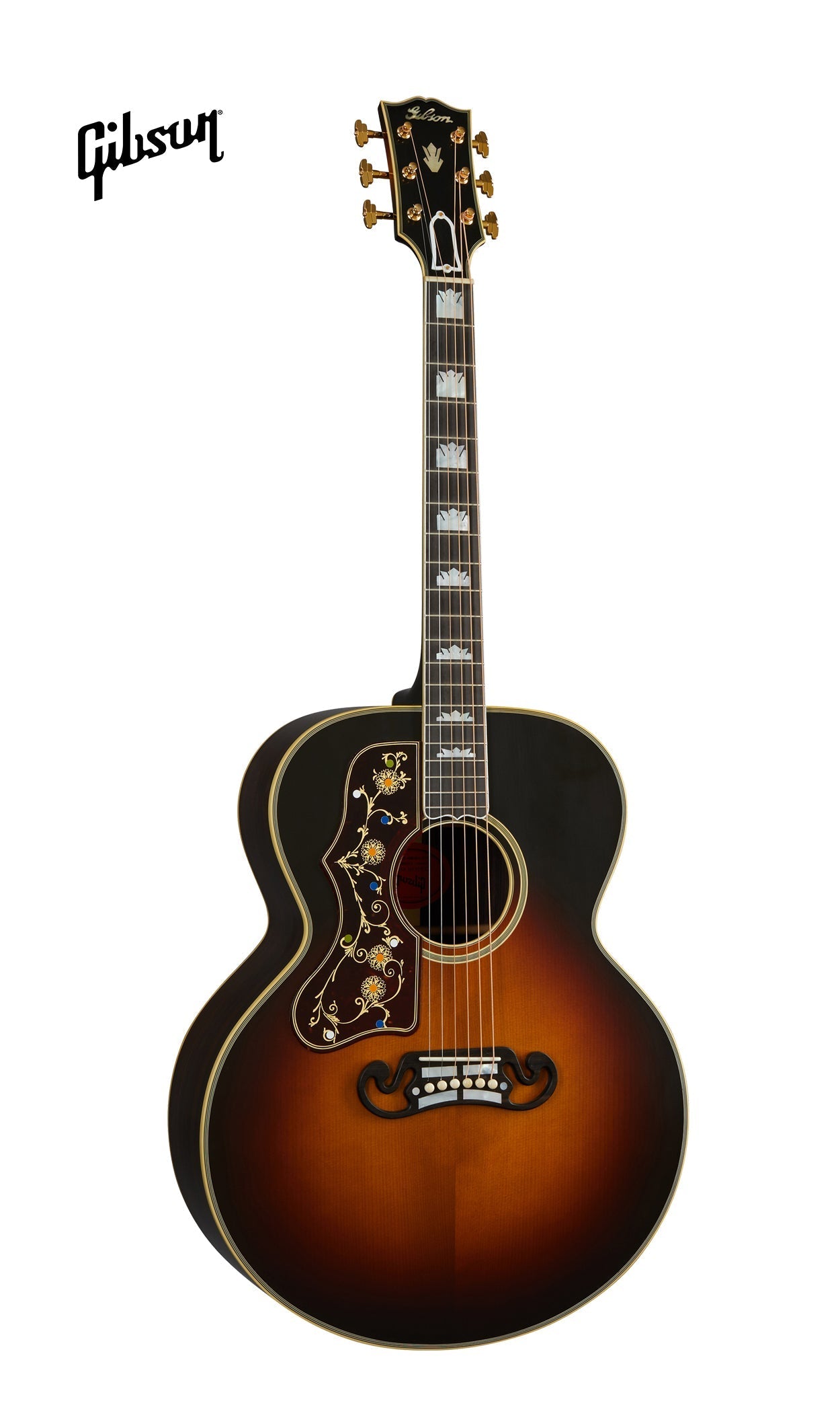 GIBSON PRE-WAR SJ-200 ROSEWOOD LEFT-HANDED ACOUSTIC GUITAR - VINTAGE SUNBURST