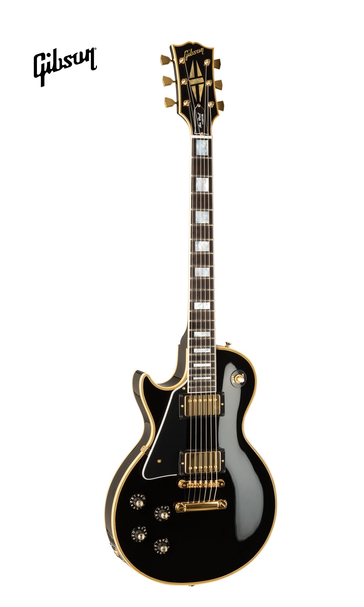 GIBSON 1968 LES PAUL CUSTOM REISSUE LEFT-HANDED ELECTRIC GUITAR - EBONY