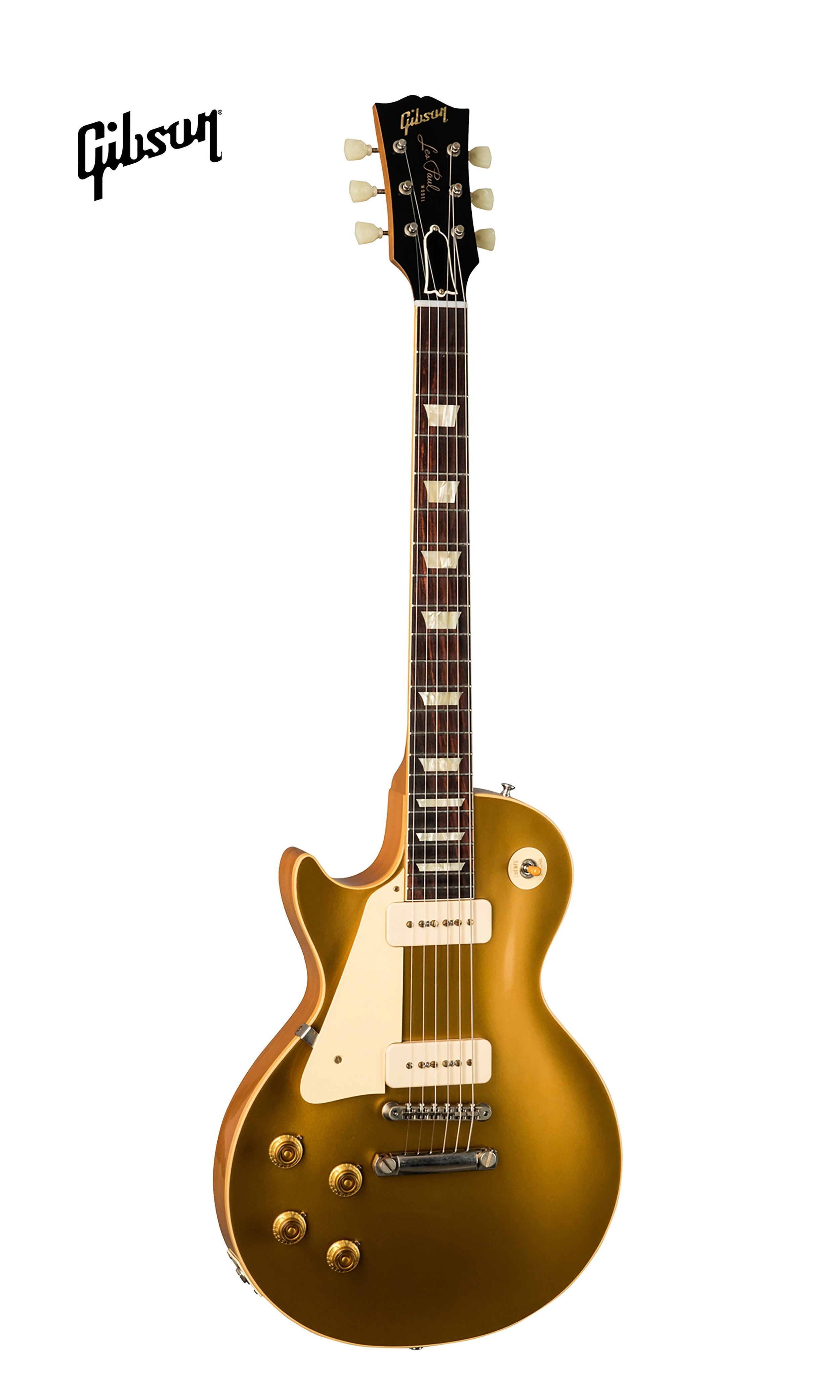 GIBSON 1956 LES PAUL GOLDTOP REISSUE VOS LEFT-HANDED ELECTRIC GUITAR - DOUBLE GOLD