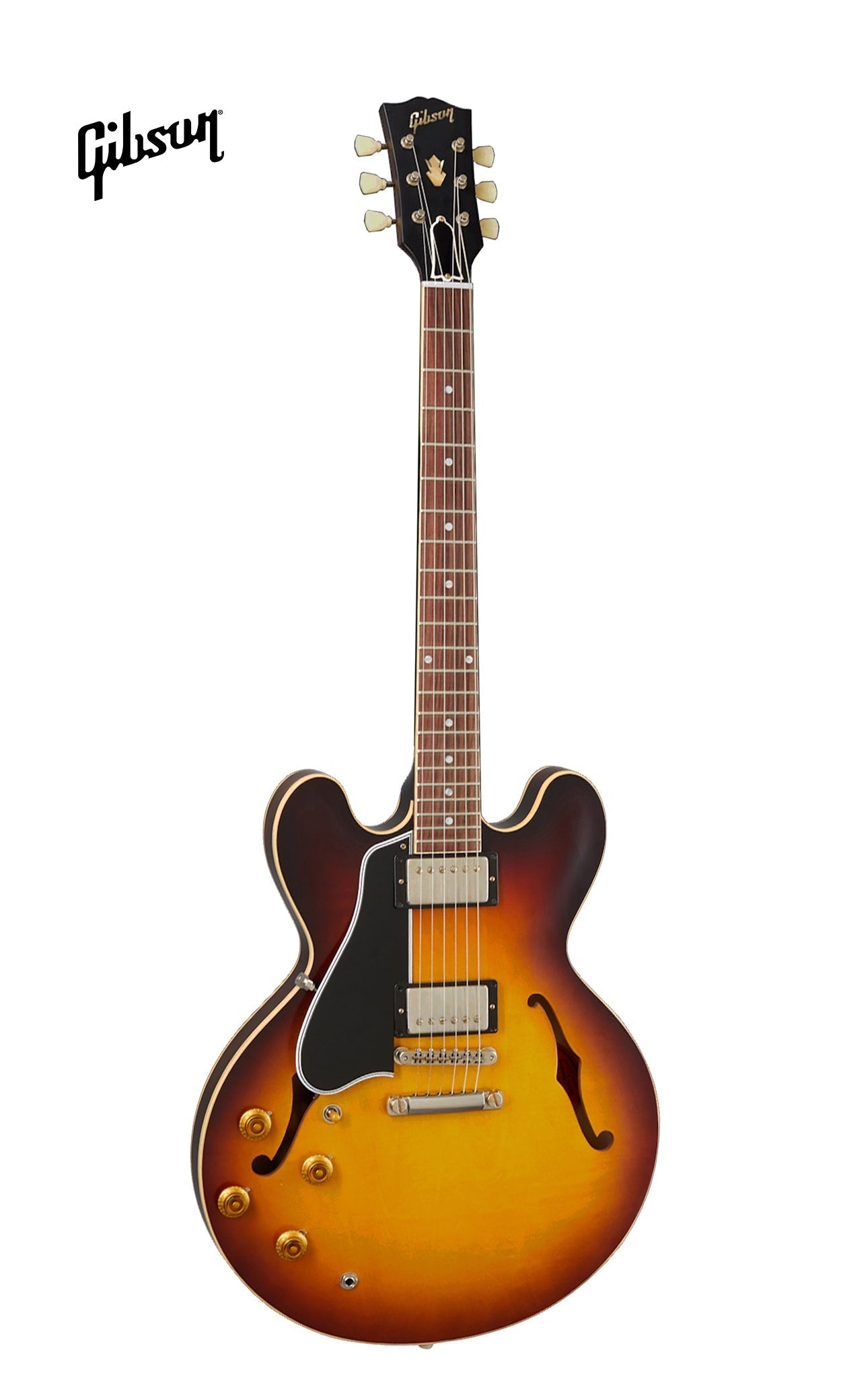 GIBSON 1959 ES-335 REISSUE VOS SEMI-HOLLOWBODY LEFT-HANDED ELECTRIC GUITAR - VINTAGE BURST