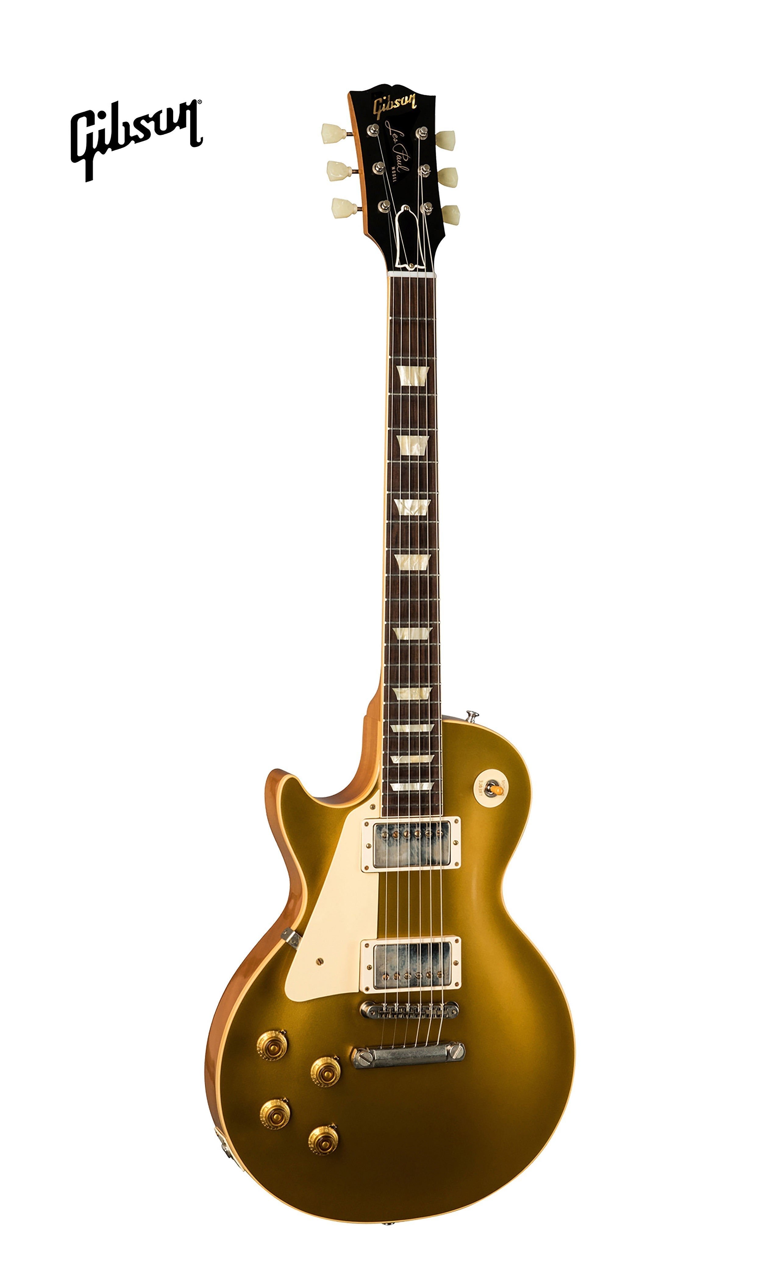 GIBSON 1957 LES PAUL GOLDTOP REISSUE VOS LEFT-HANDED ELECTRIC GUITAR - DOUBLE GOLD