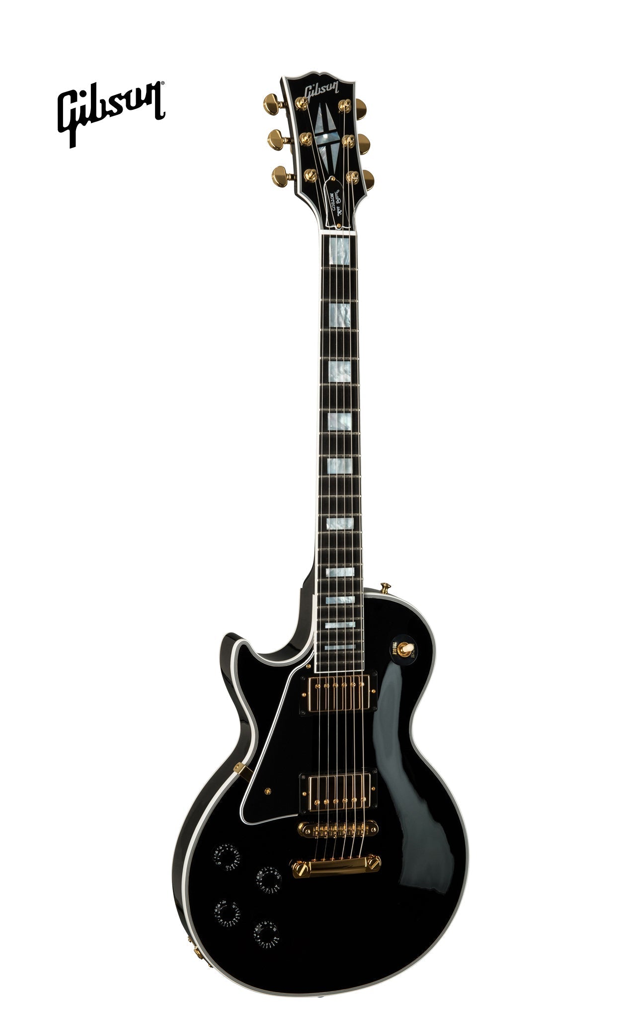 GIBSON LES PAUL CUSTOM LEFT-HANDED ELECTRIC GUITAR WITH EBONY FINGERBOARD - EBONY