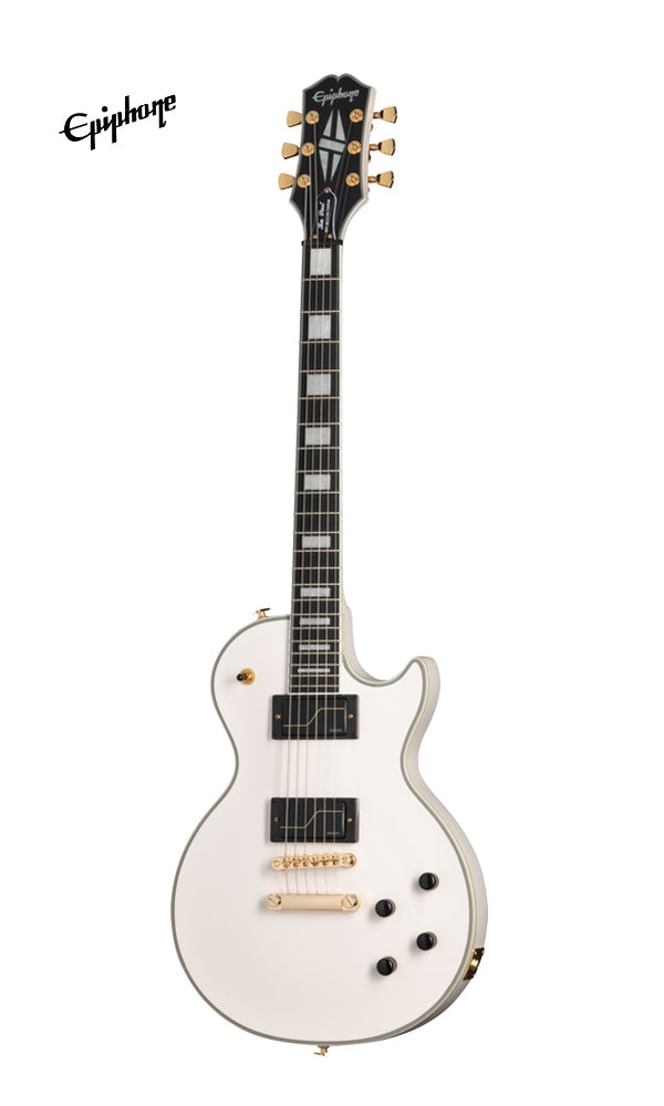 Epiphone Matt Heafy Les Paul Custom Origins Electric Guitar, Case Included - Bone White