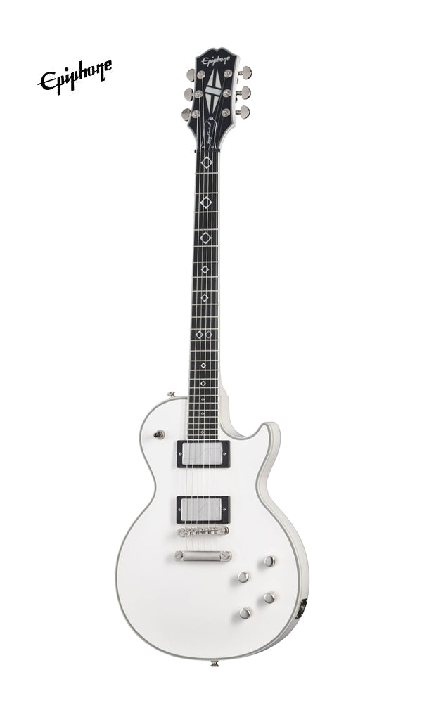 Epiphone Jerry Cantrell Les Paul Custom Prophecy Electric Guitar, Case Included - Bone White