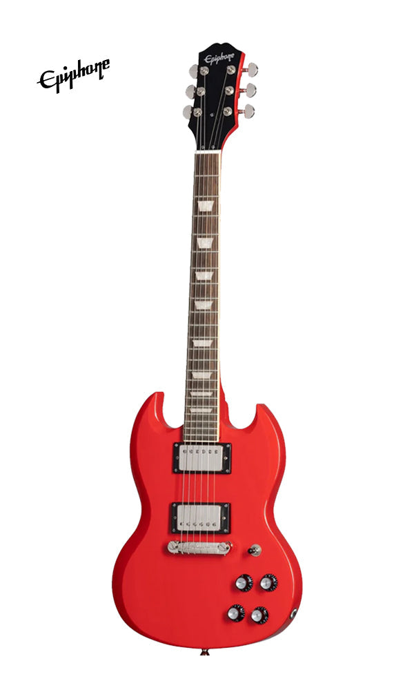Epiphone Power Players SG Electric Guitar - Lava Red (Gig Bag, Cable, Picks Included)