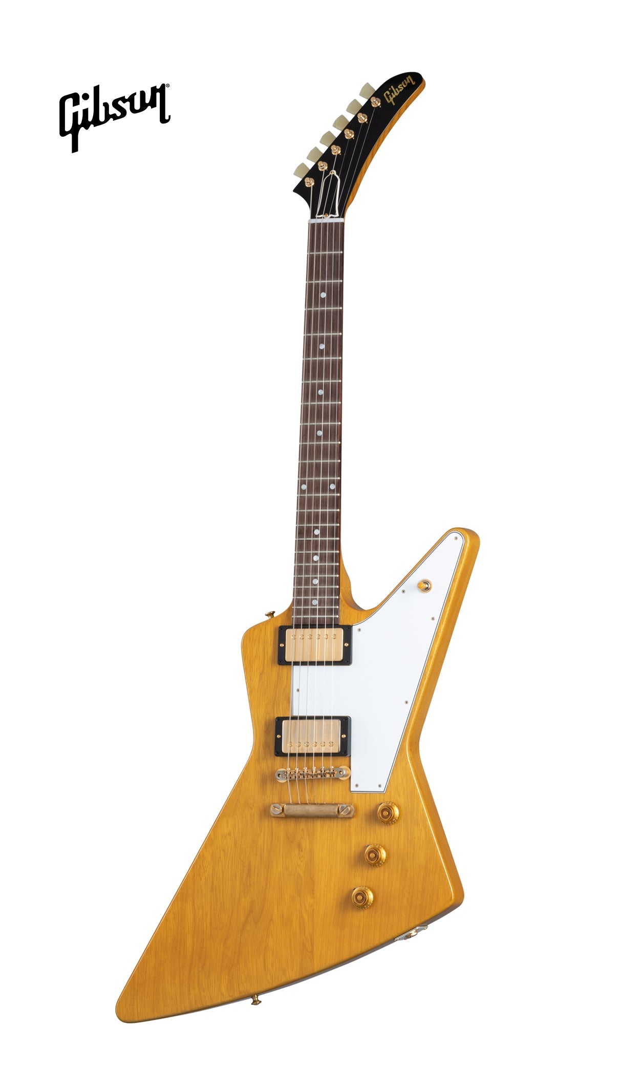 GIBSON 1958 KORINA EXPLORER ELECTRIC GUITAR WITH WHITE PICKGUARD - NATURAL