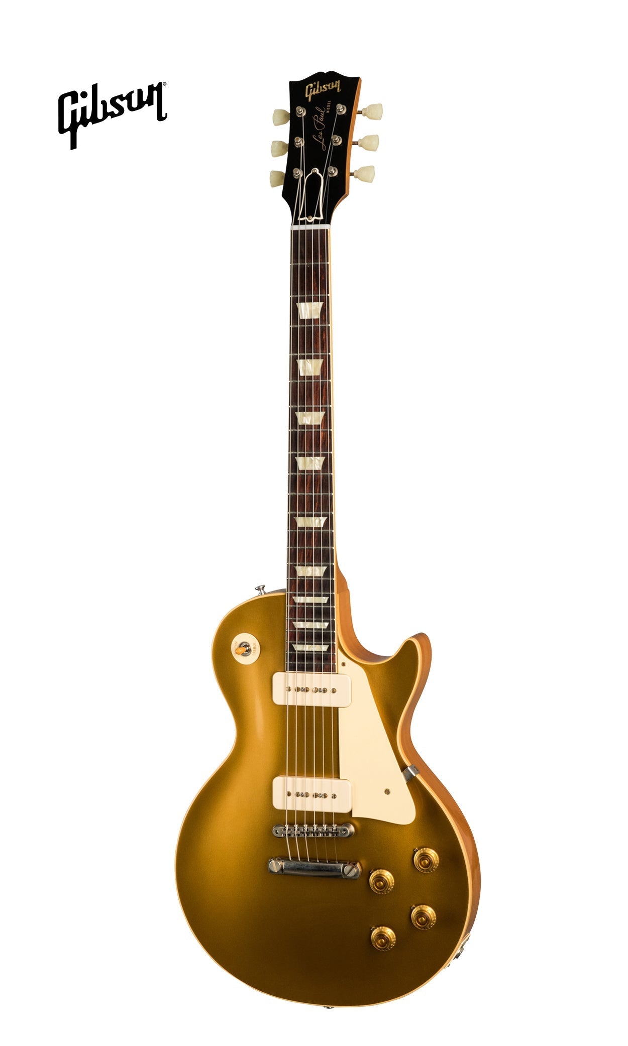 GIBSON 1956 LES PAUL GOLDTOP REISSUE VOS ELECTRIC GUITAR - DOUBLE GOLD