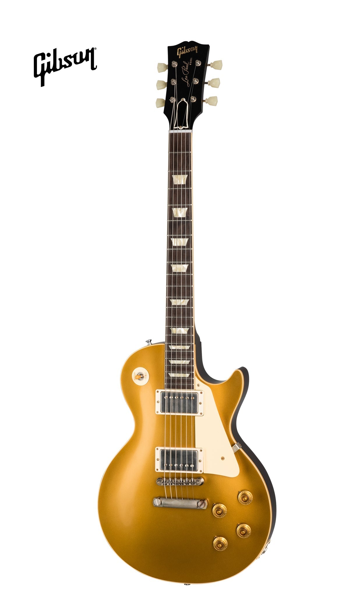 GIBSON 1957 LES PAUL GOLDTOP DARKBACK REISSUE VOS ELECTRIC GUITAR - DOUBLE GOLD
