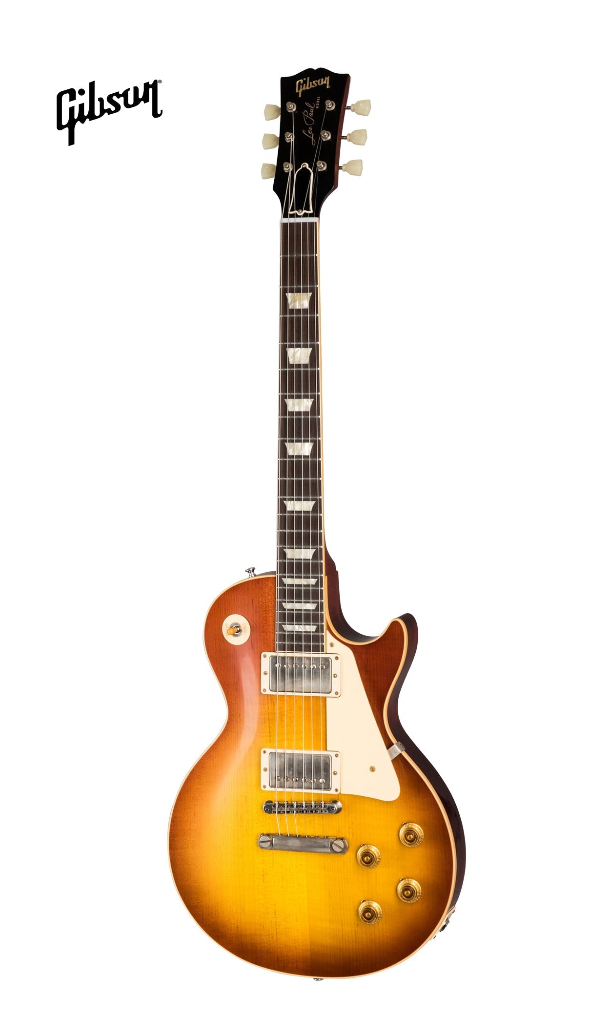 GIBSON 1958 LES PAUL STANDARD REISSUE VOS ELECTRIC GUITAR - ICED TEA BURST