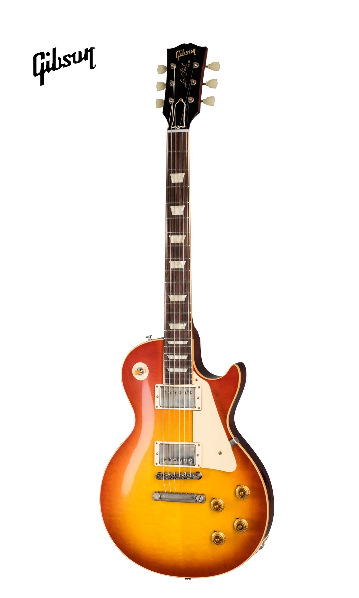 GIBSON 1958 LES PAUL STANDARD REISSUE VOS ELECTRIC GUITAR - WASHED CHERRY SUNBURST