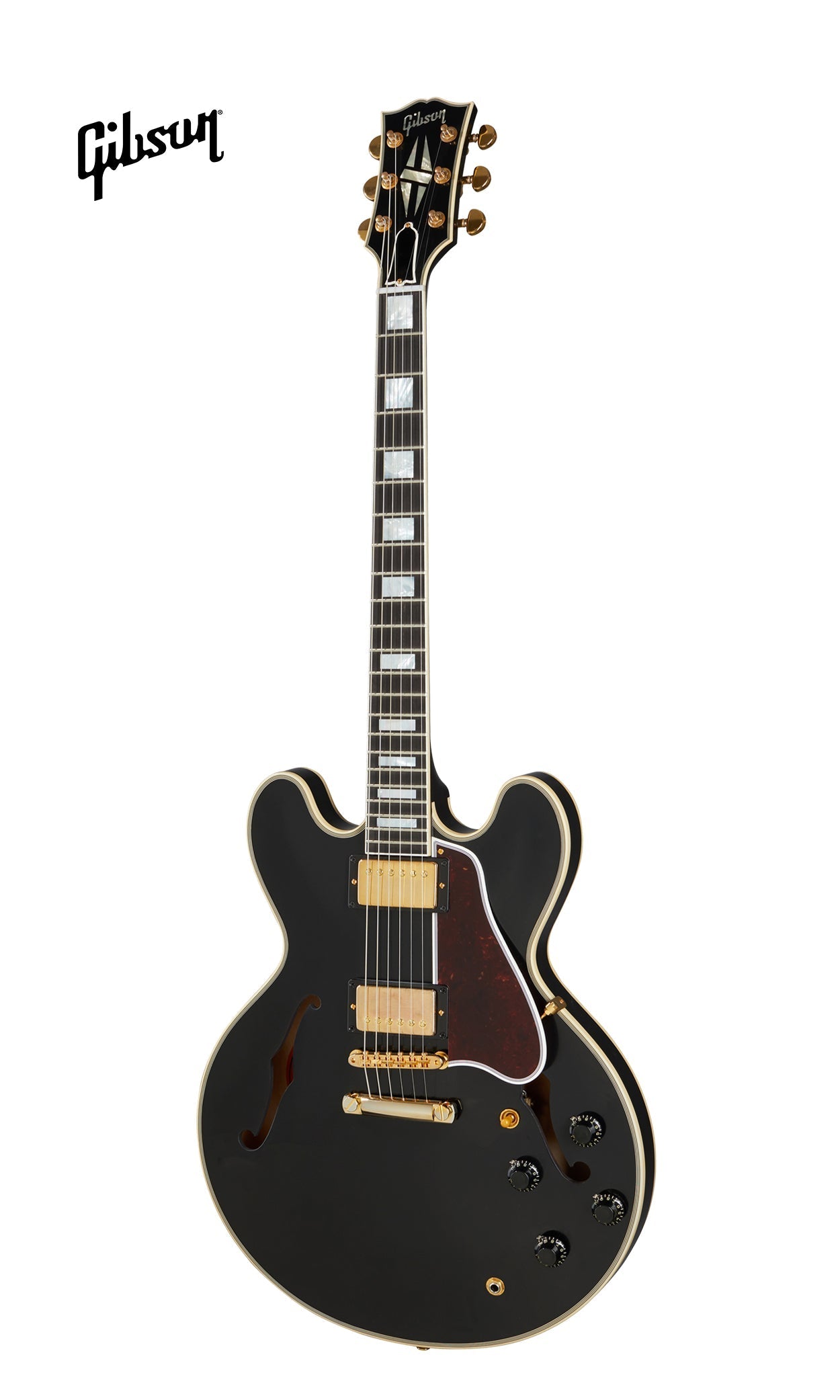 GIBSON 1959 ES-355 REISSUE STOP BAR VOS SEMI-HOLLOWBODY ELECTRIC GUITAR - EBONY