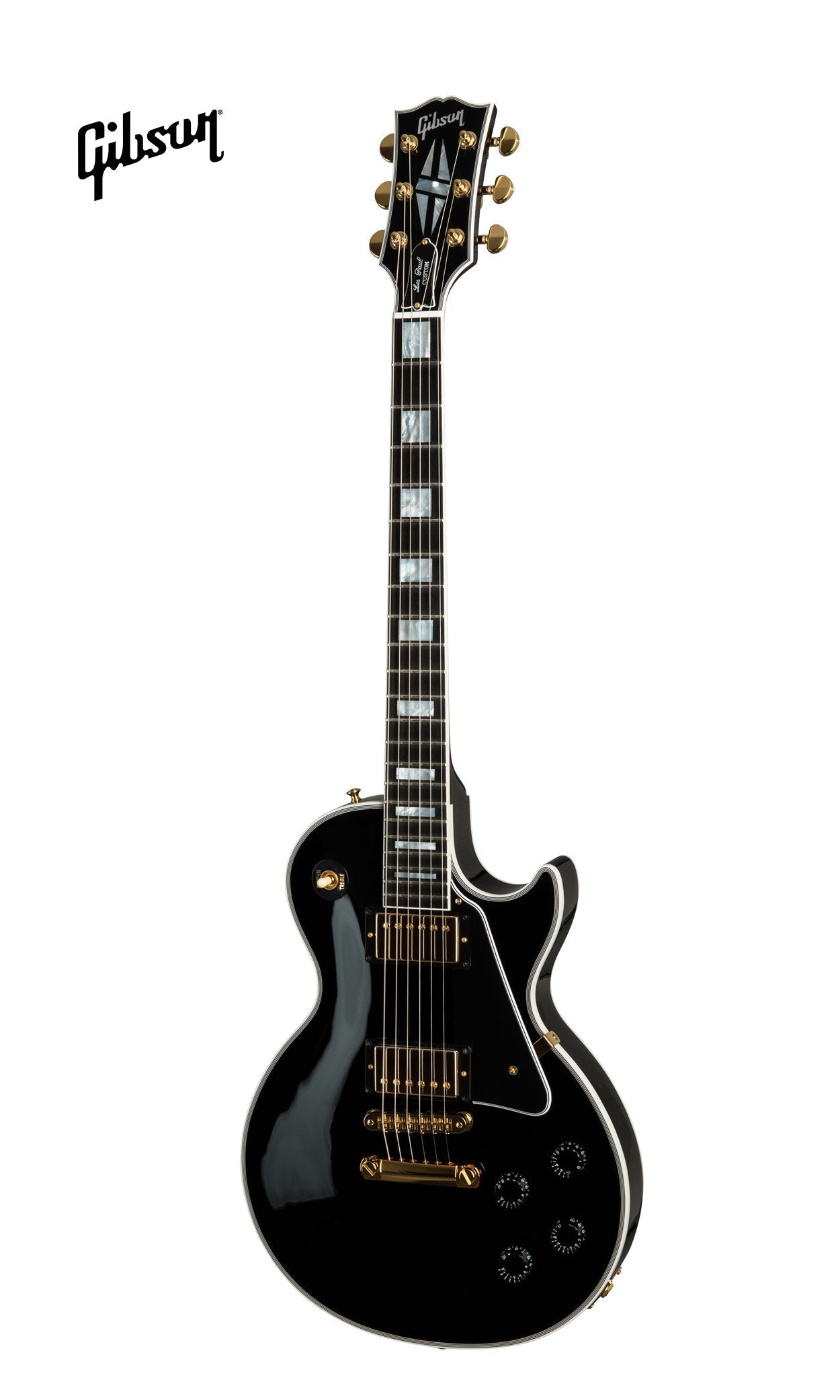 GIBSON LES PAUL CUSTOM ELECTRIC GUITAR WITH EBONY FINGERBOARD - EBONY