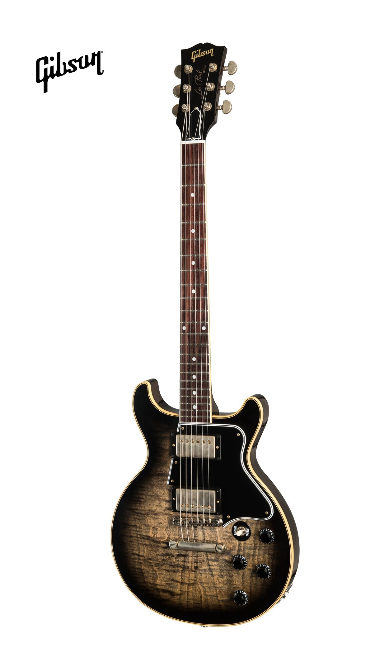 GIBSON LES PAUL SPECIAL DOUBLE CUT FIGURED MAPLE TOP VOS ELECTRIC GUITAR - COBRA BURST