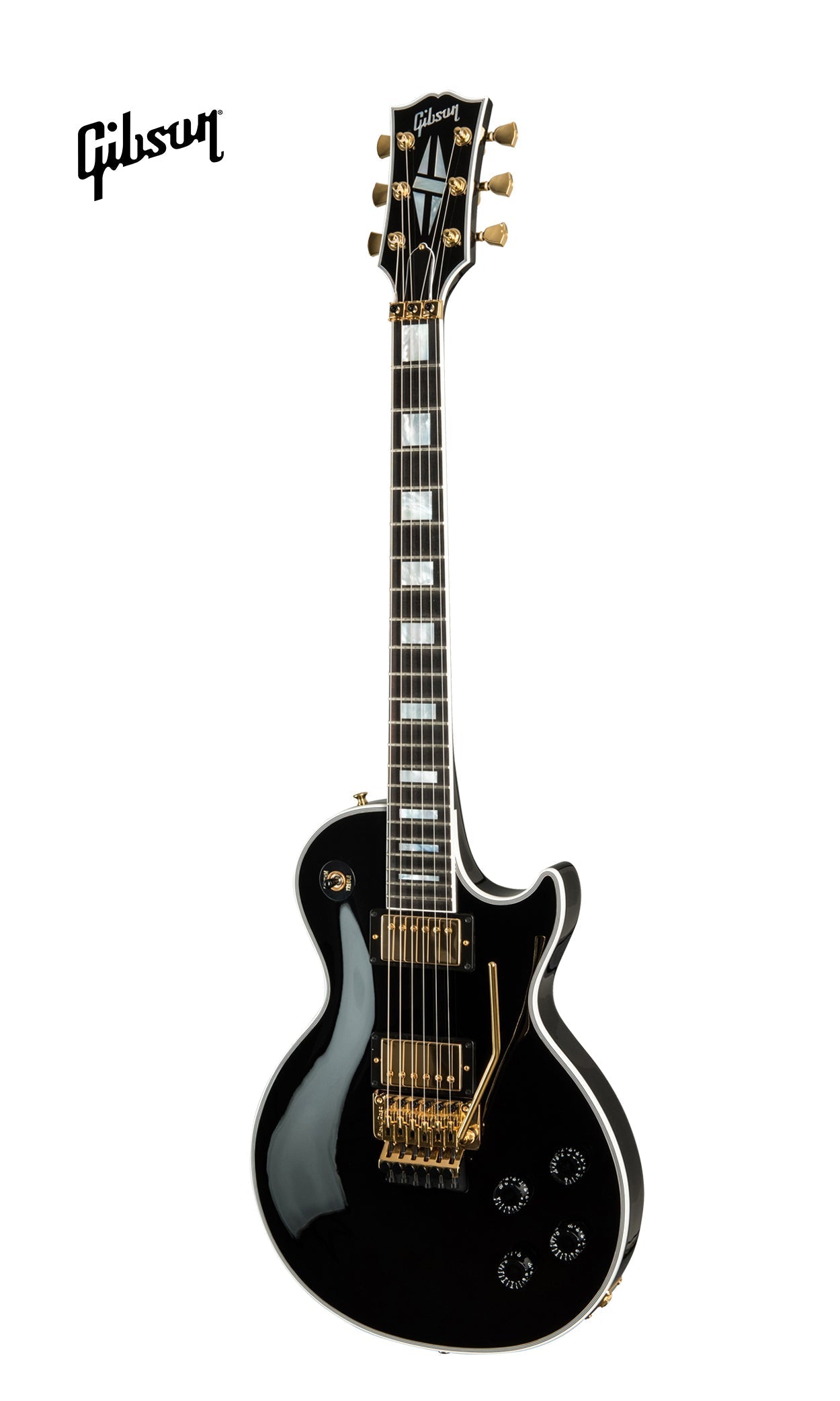 GIBSON LES PAUL AXCESS CUSTOM ELECTRIC GUITAR WITH EBONY FINGERBOARD FLOYD ROSE - EBONY