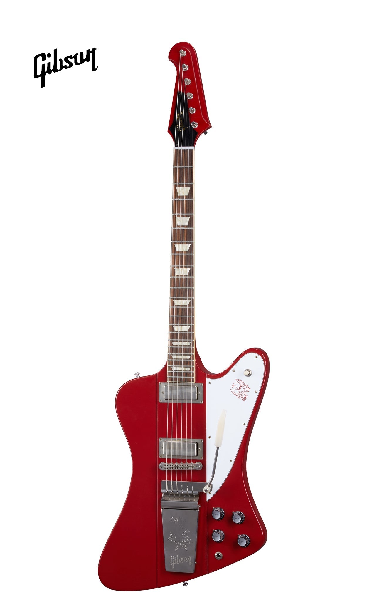 GIBSON 1963 FIREBIRD V WITH MAESTRO VIBROLA LIGHT AGED ELECTRIC GUITAR - CARDINAL RED