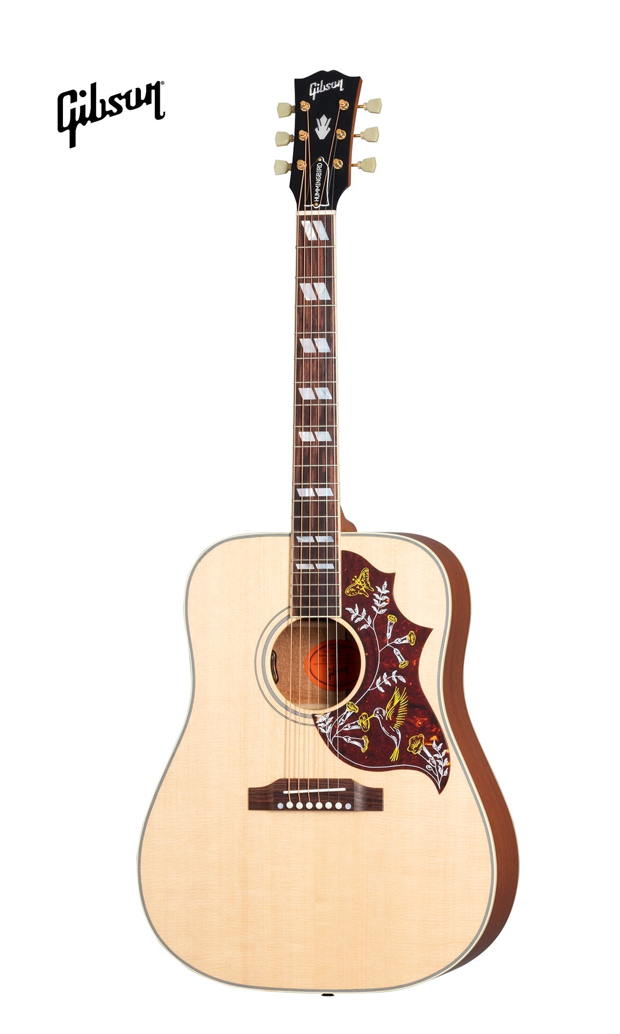 GIBSON HUMMINGBIRD FADED ACOUSTIC-ELECTRIC GUITAR - ANTIQUE NATURAL