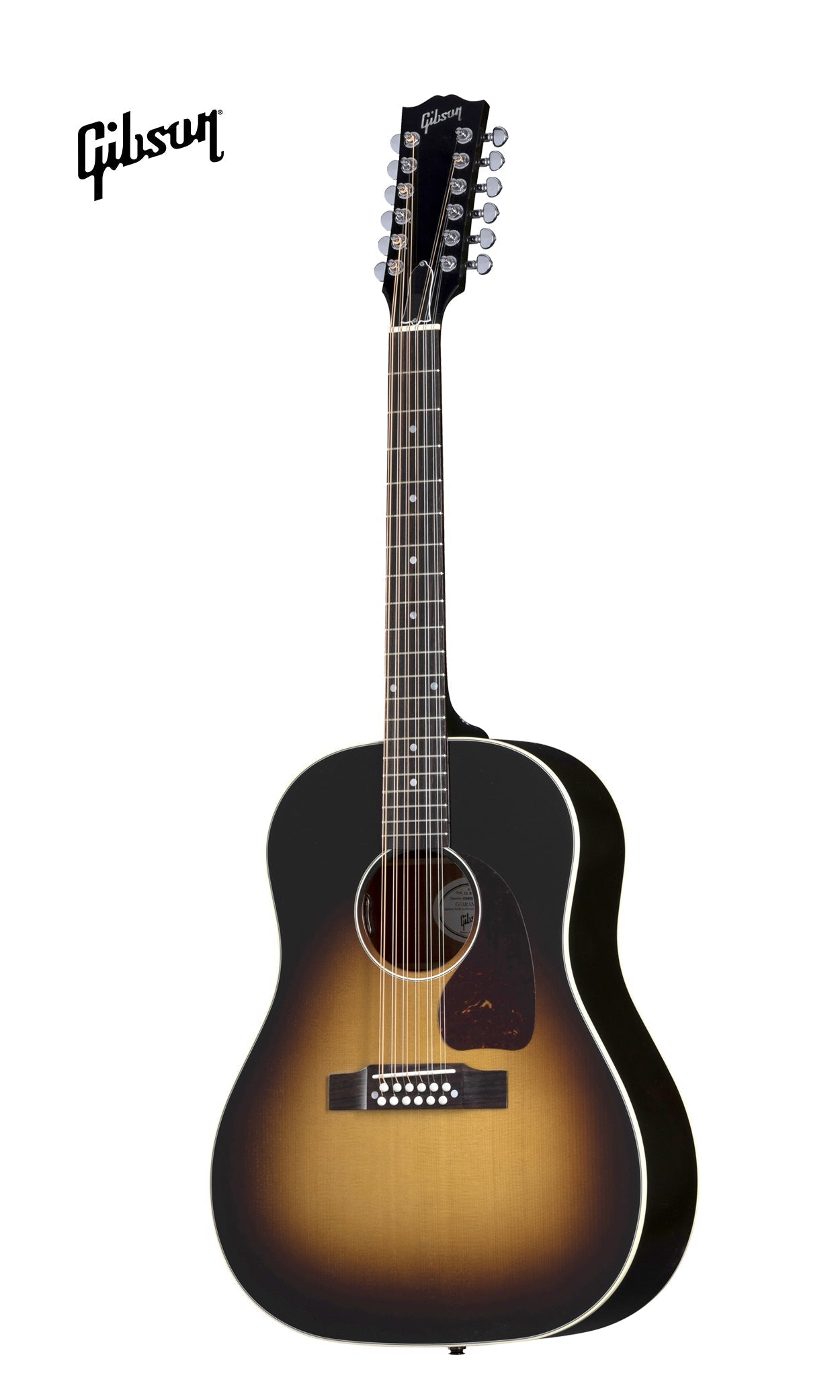 GIBSON J-45 STANDARD 12-STRING ACOUSTIC-ELECTRIC GUITAR - VINTAGE SUNBURST