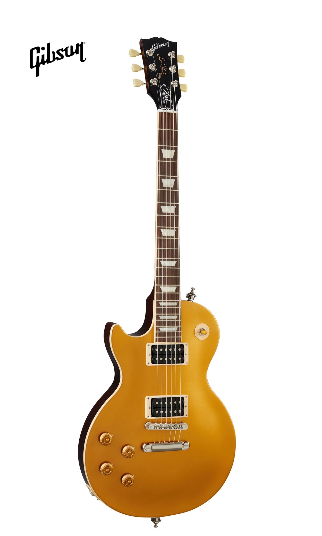 GIBSON SLASH "VICTORIA" LES PAUL STANDARD LEFT-HANDED ELECTRIC GUITAR - GOLDTOP DARK BACK