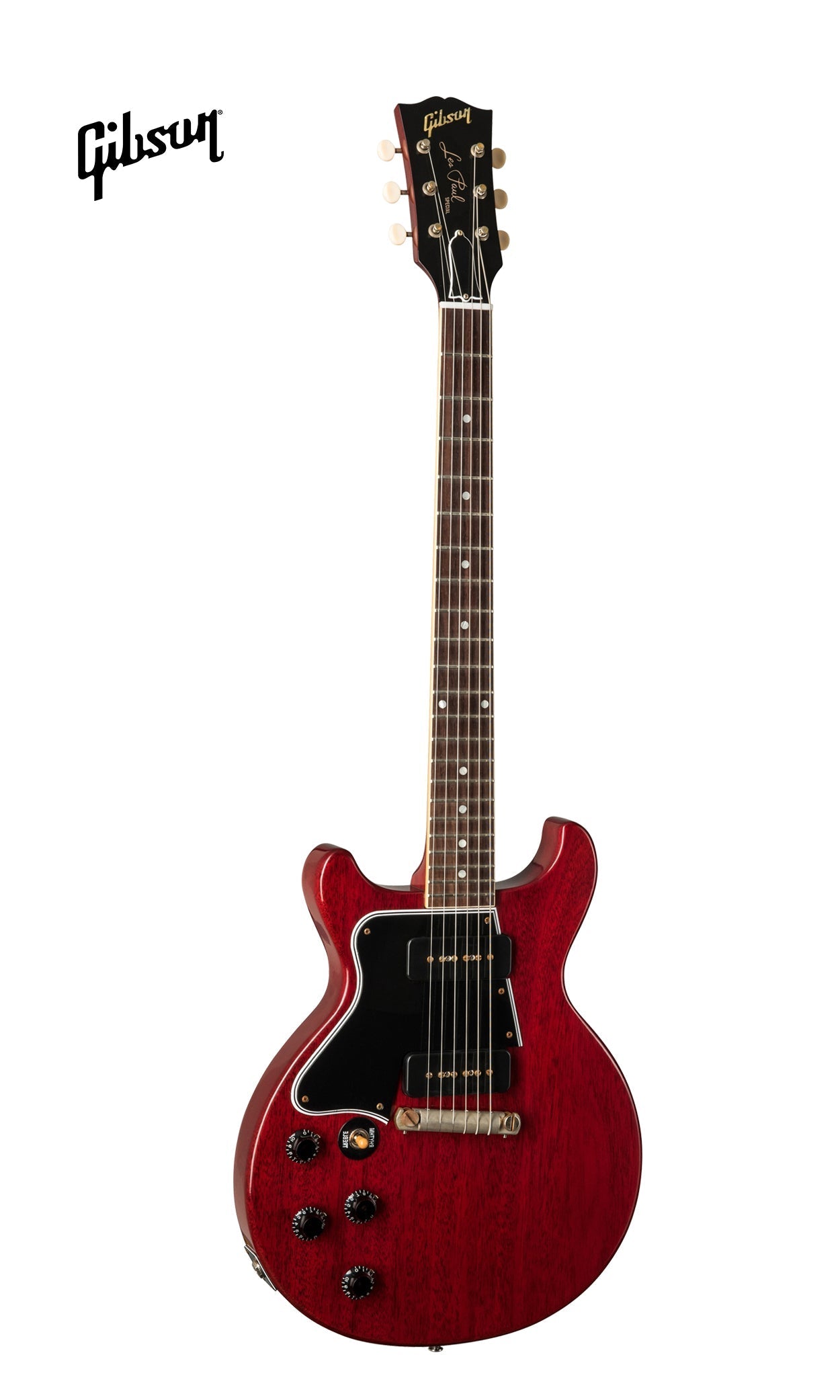 GIBSON 1960 LES PAUL SPECIAL DOUBLE CUT REISSUE VOS LEFT-HANDED ELECTRIC GUITAR - CHERRY RED