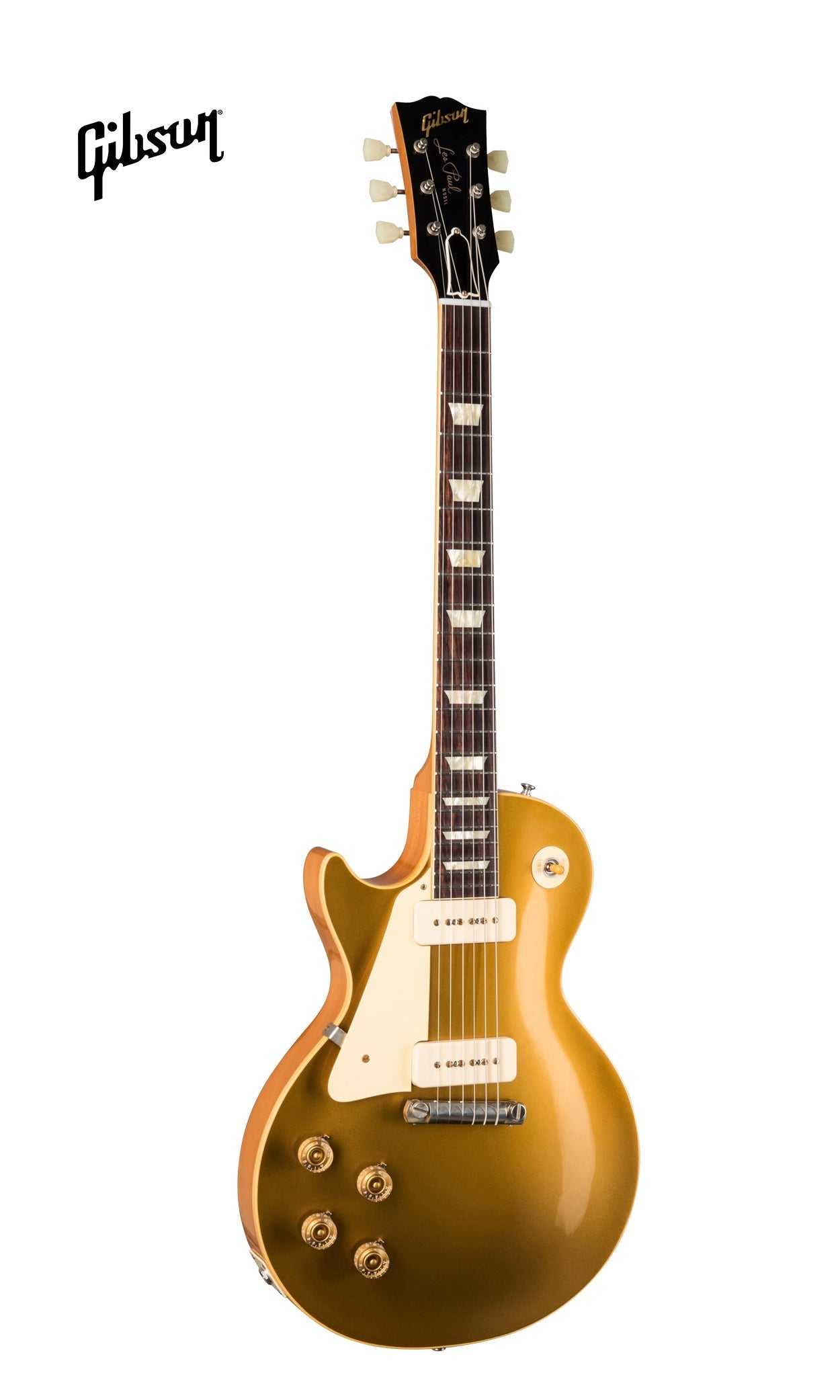 GIBSON 1954 LES PAUL REISSUE VOS LEFT-HANDED ELECTRIC GUITAR - DOUBLE GOLD