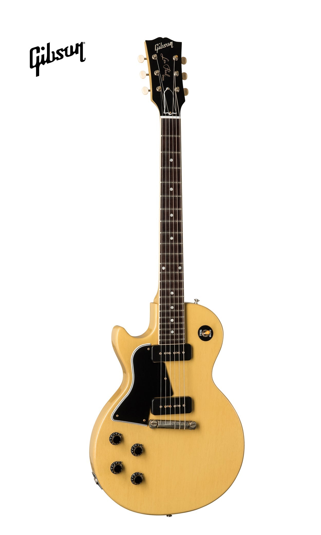 GIBSON 1957 LES PAUL SPECIAL SINGLE CUT REISSUE VOS LEFT-HANDED ELECTRIC GUITAR - TV YELLOW