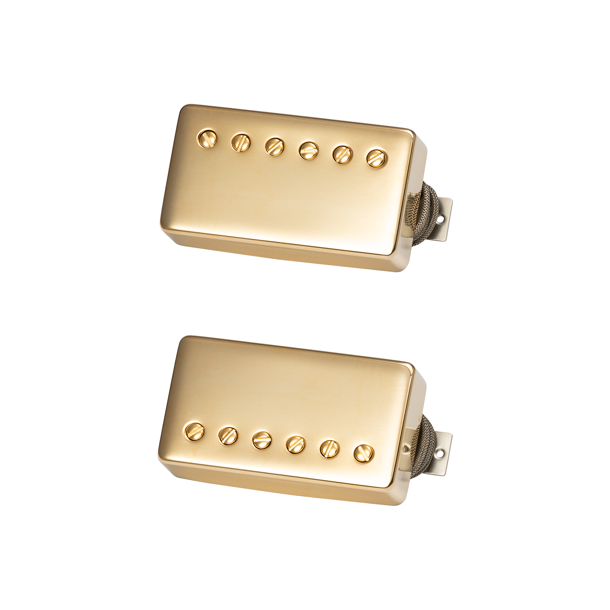 GIBSON ACCESSORIES CUSTOMBUCKER HUMBUCKER PICKUP MATCHED SET - GOLD (PUCBDBGC2-SET)
