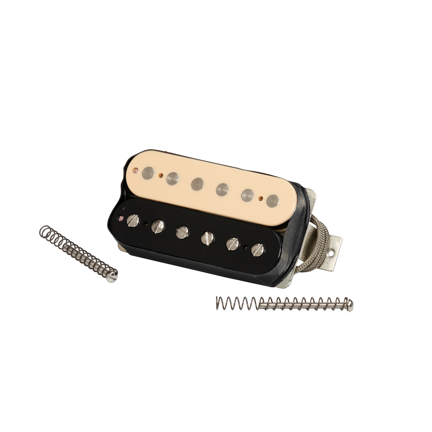 GIBSON ACCESSORIES CUSTOMBUCKER PLUS HUMBUCKER NECK/BRIDGE PICKUP - ZEBRA