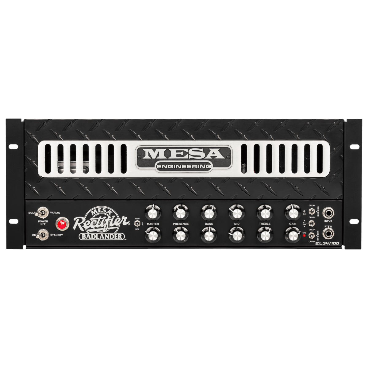Mesa Boogie Rectifier Badlander 100-watt 2-channel Rackmount Tube Head